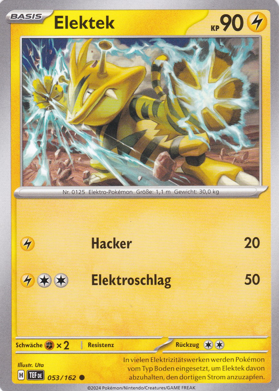 Elektek - 53 / 218 - Common - Gewalten der Zeit - Pokemon