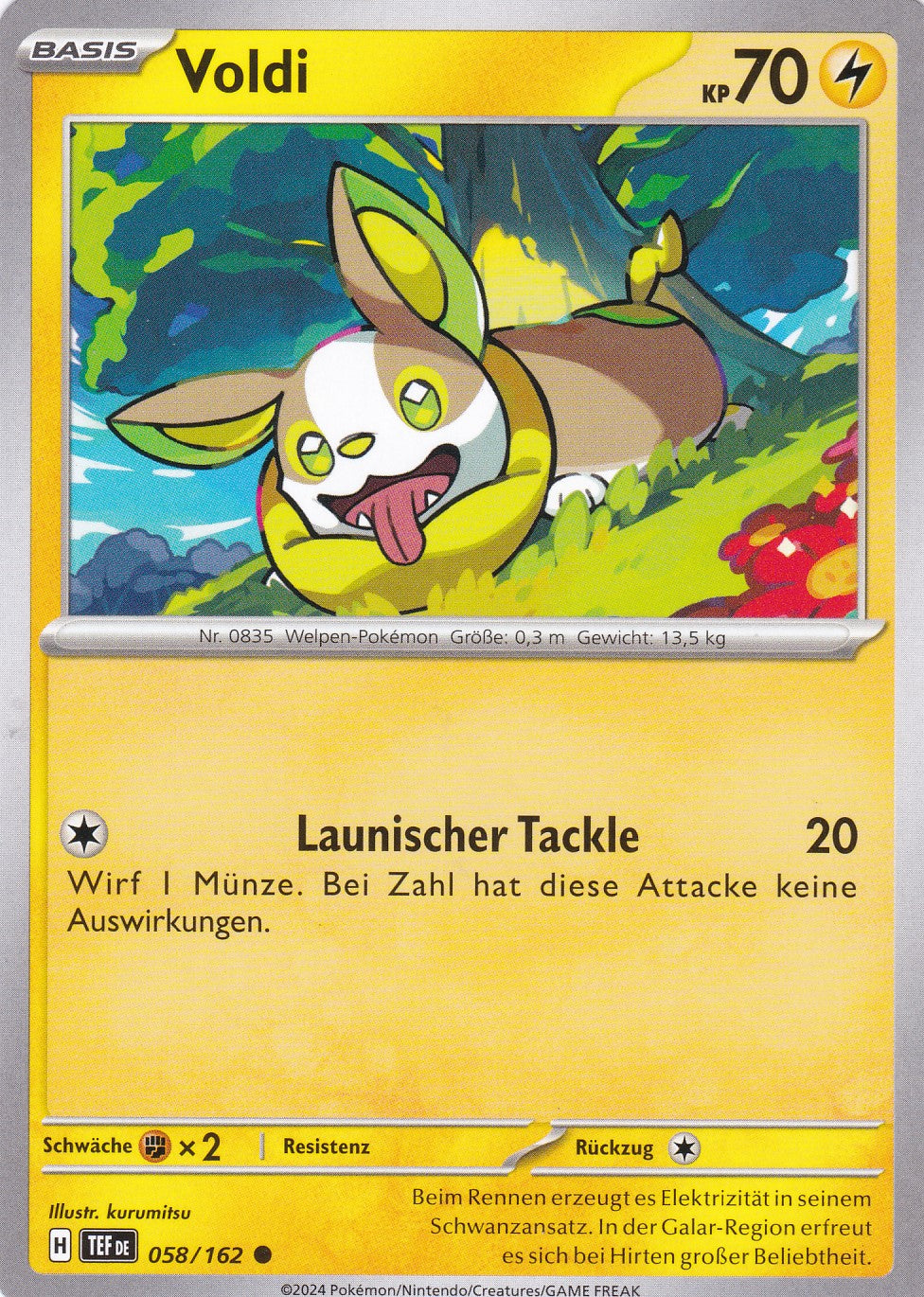 Voldi - 58 / 218 - Common - Gewalten der Zeit - Pokemon