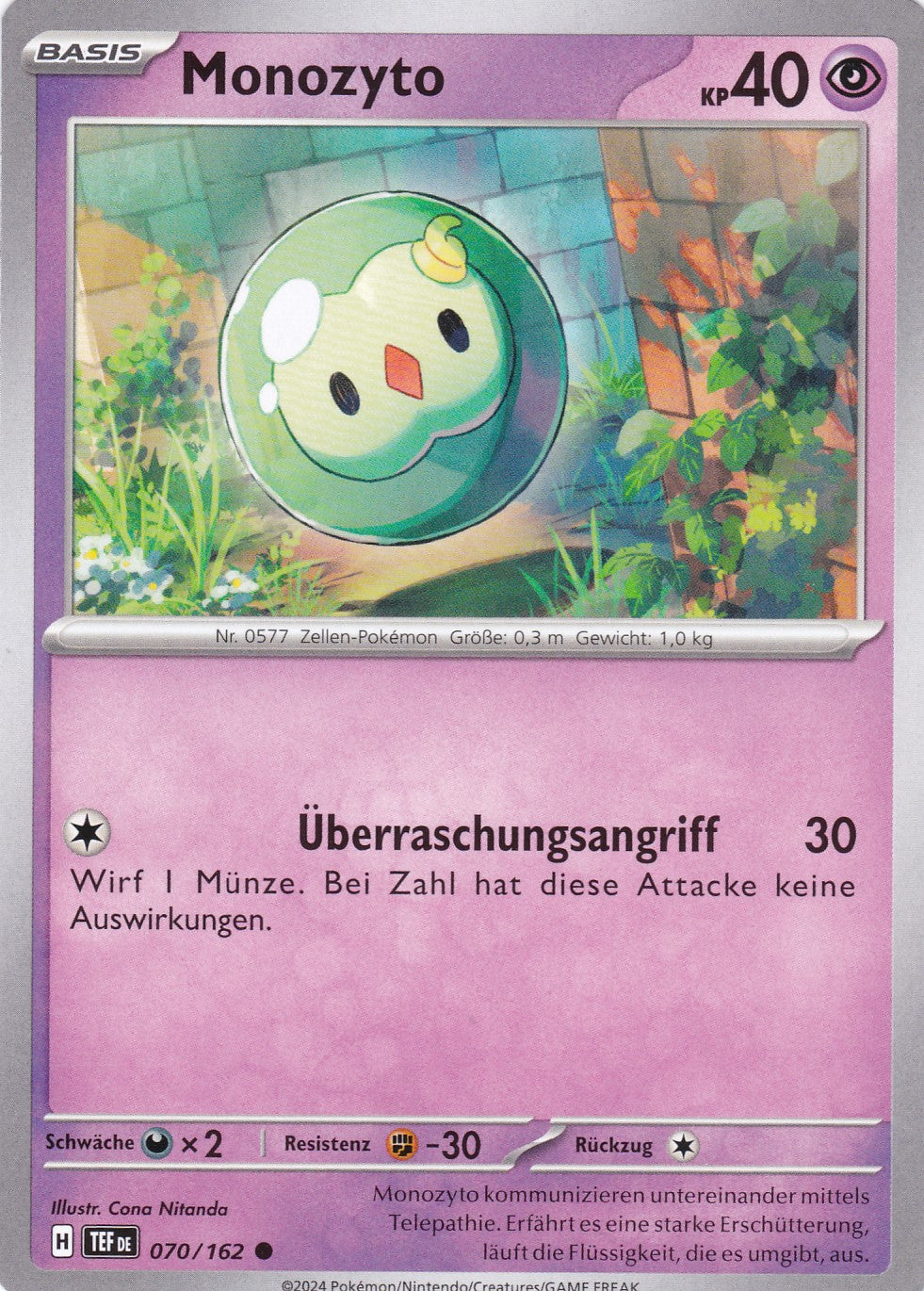Monozyto - 70 / 218 - Common - Gewalten der Zeit - Pokemon