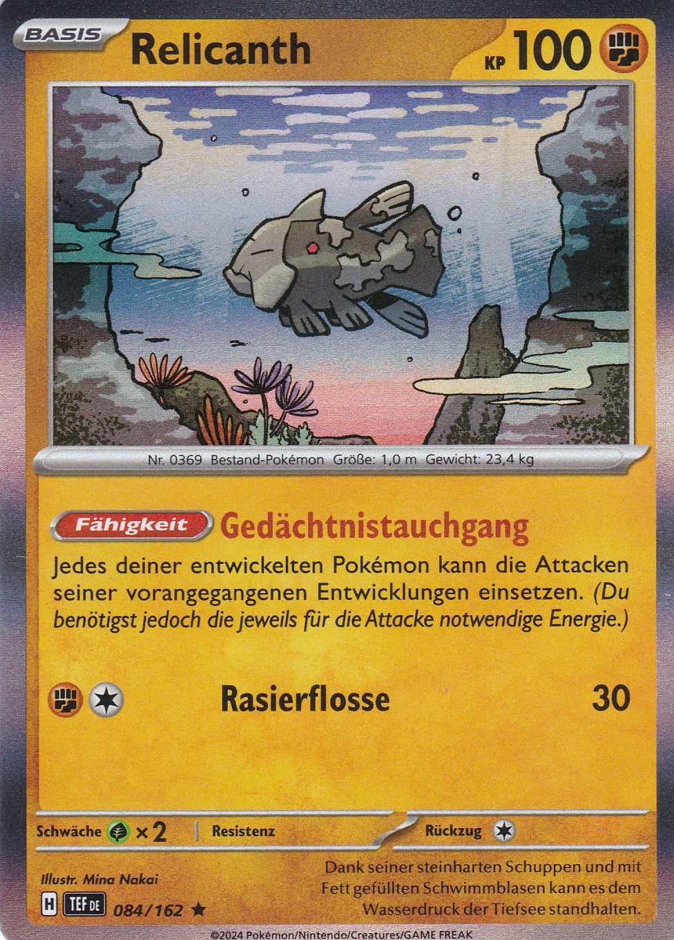 Relicanth - 84 / 218 - Rare - Gewalten der Zeit - Pokemon