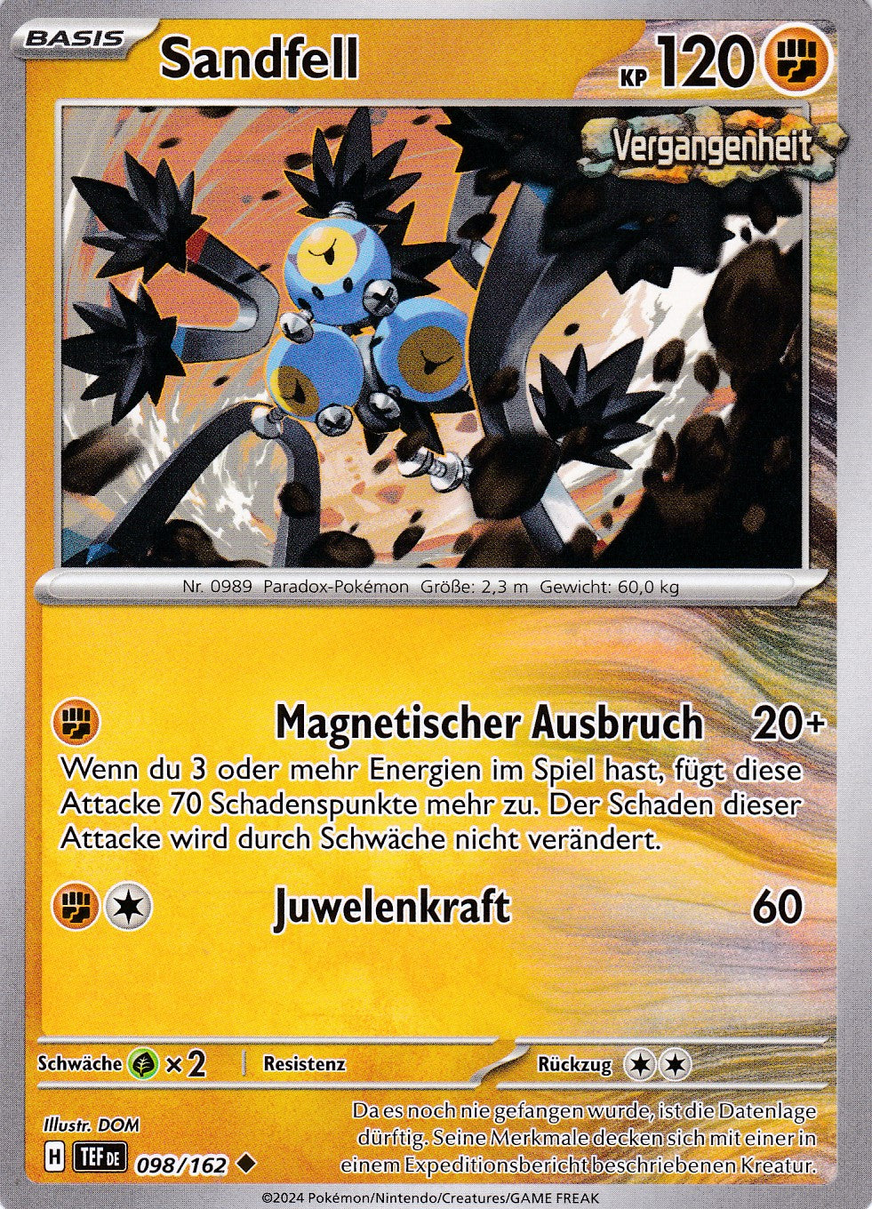 Sandfell - 98 / 218 - Uncommon - Gewalten der Zeit - Pokemon
