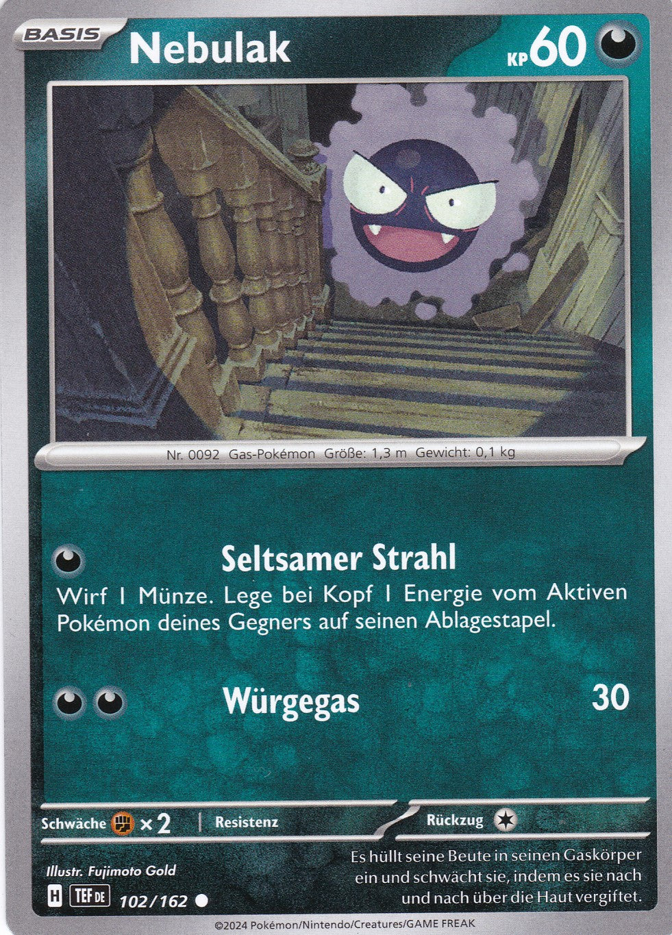 Nebulak - 102 / 218 - Common - Gewalten der Zeit - Pokemon