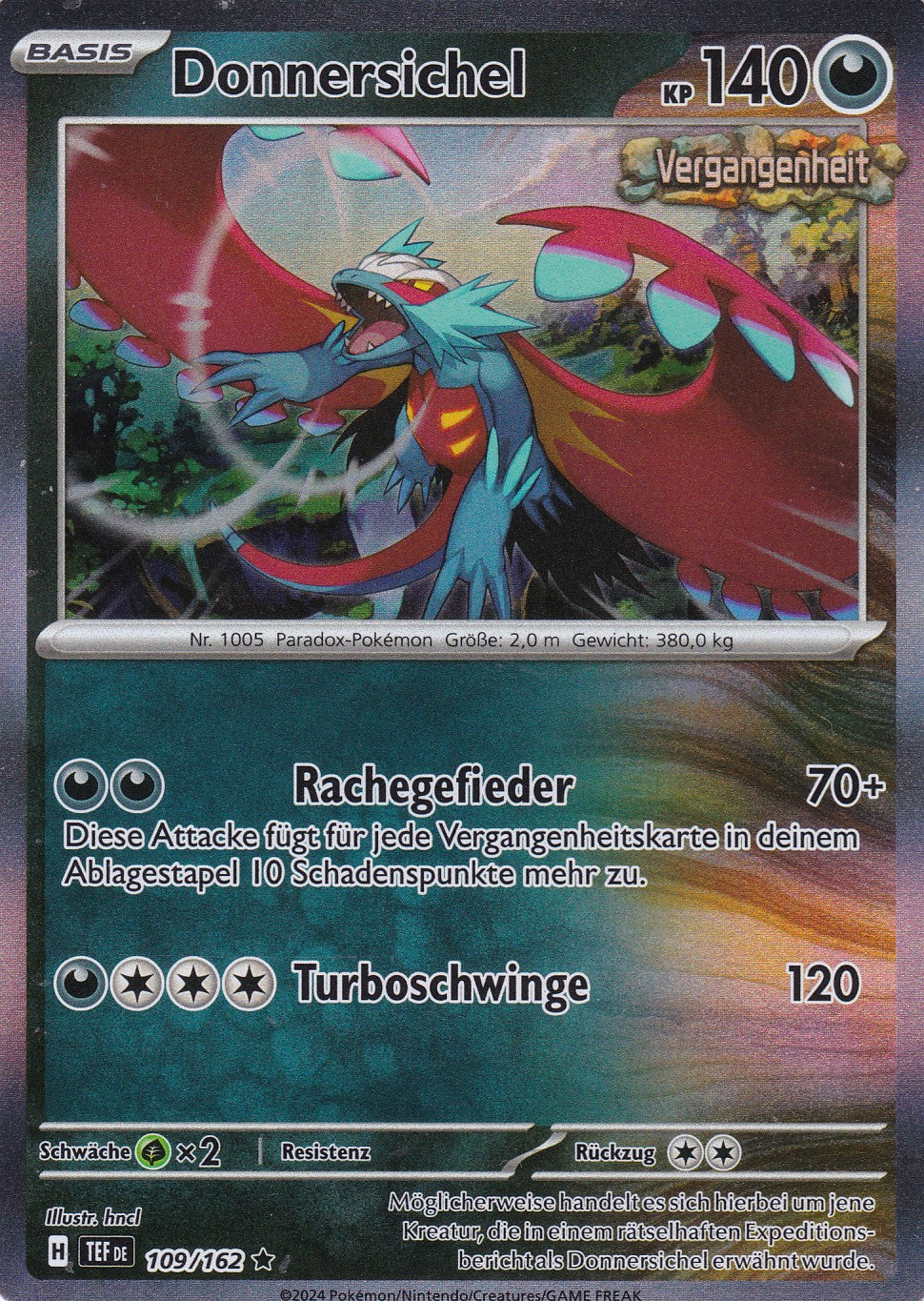 Donnersichel - 109 / 218 - Rare - Gewalten der Zeit - Pokemon
