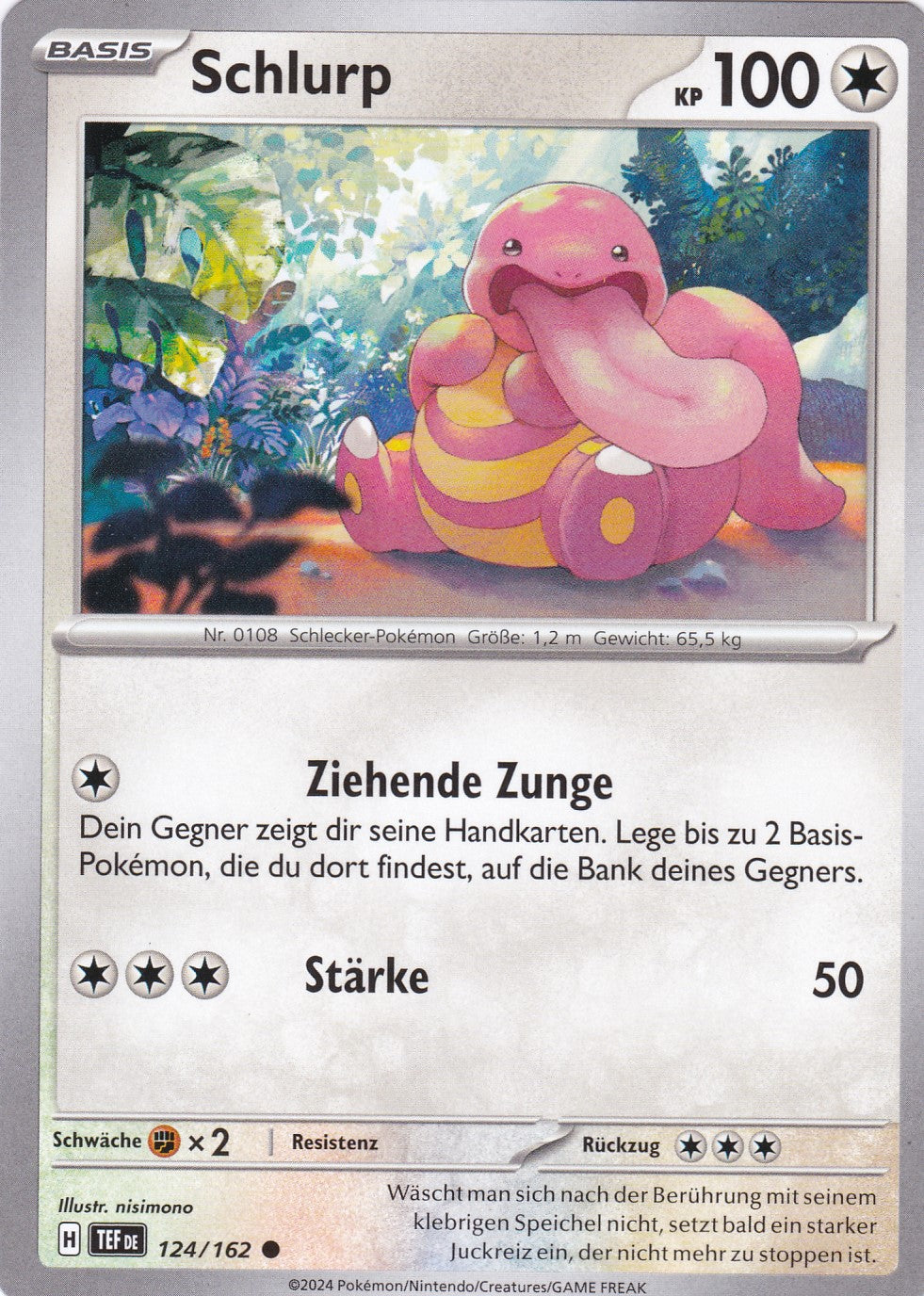 Schlurp - 124 / 218 - Common - Gewalten der Zeit - Pokemon