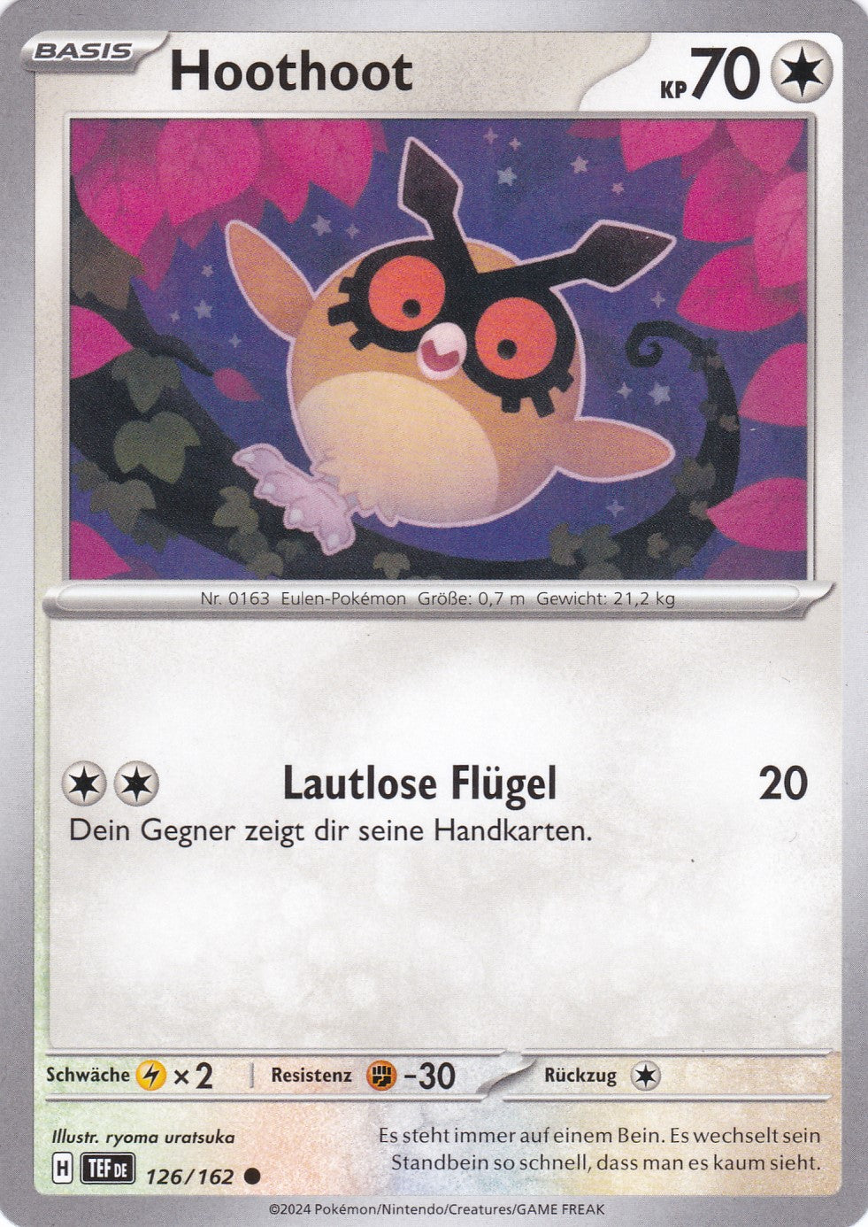 Hoothoot - 126 / 218 - Common - Gewalten der Zeit - Pokemon