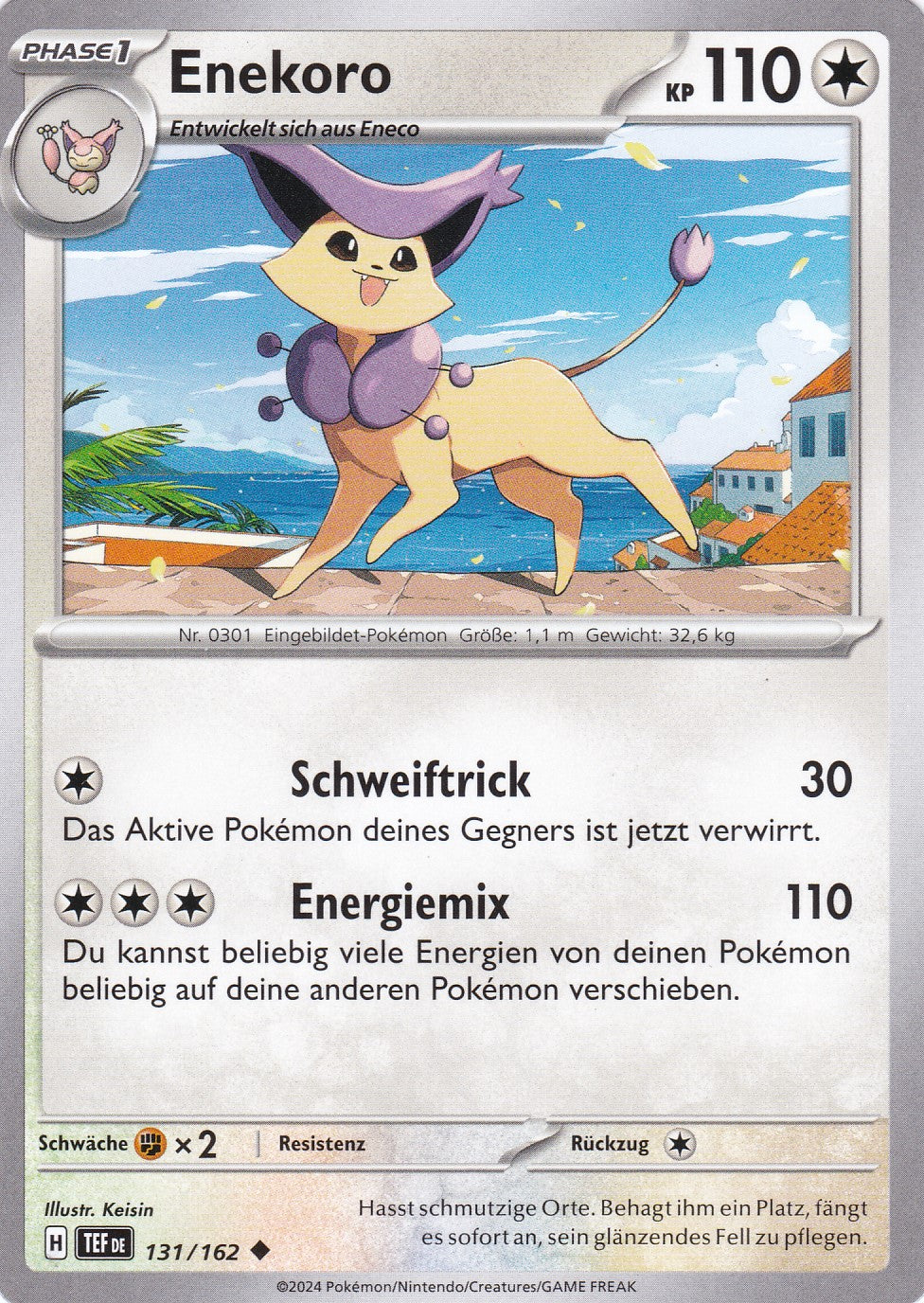 Enekoro - 131 / 218 - Uncommon - Gewalten der Zeit - Pokemon