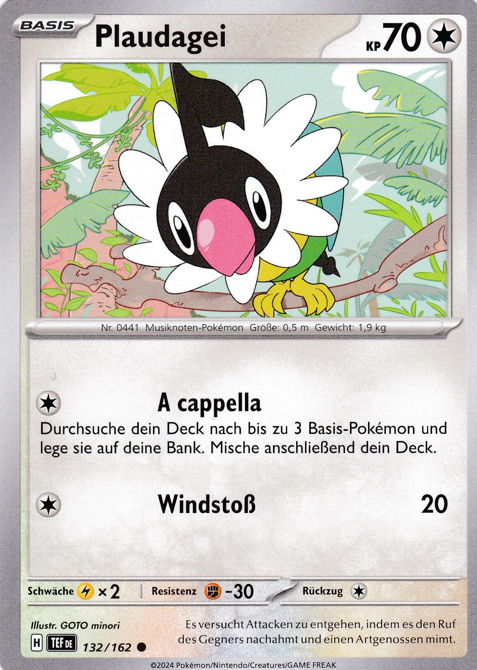 Plaudagei - 132 / 218 - Common - Gewalten der Zeit - Pokemon
