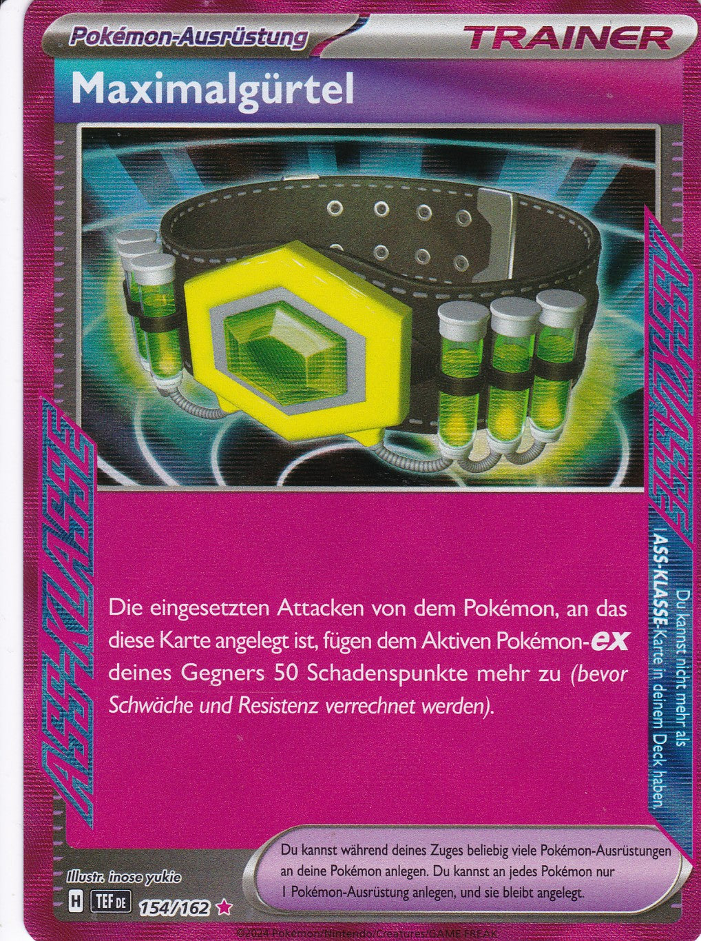 Maximalgürtel - 154 / 218 - ACE Rare - Gewalten der Zeit - Pokemon