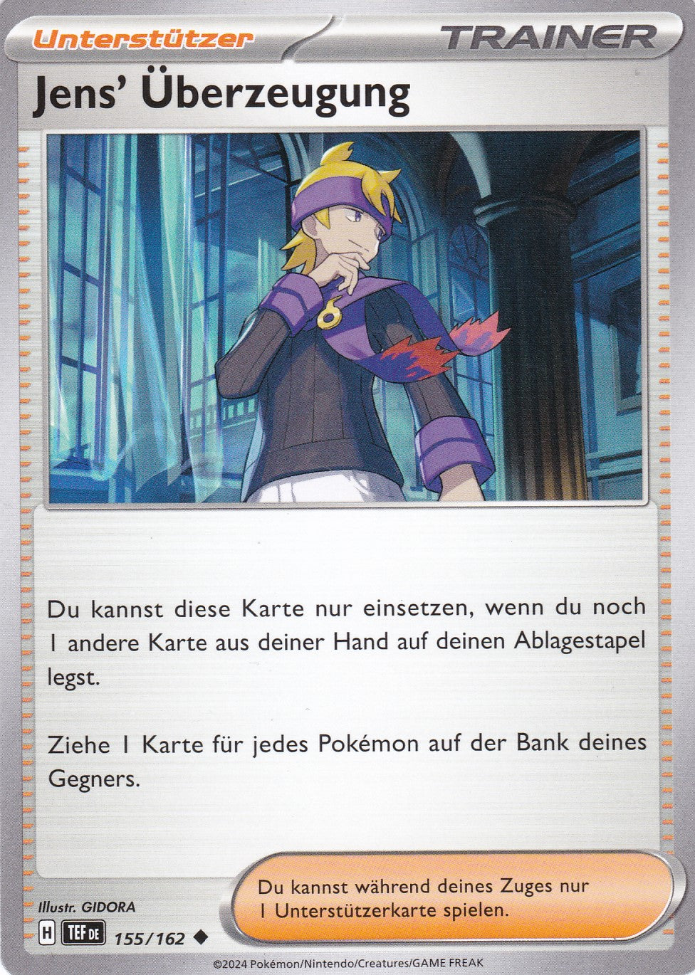 Jens' Überzeugung - 155 / 218 - Uncommon - Gewalten der Zeit - Pokemon