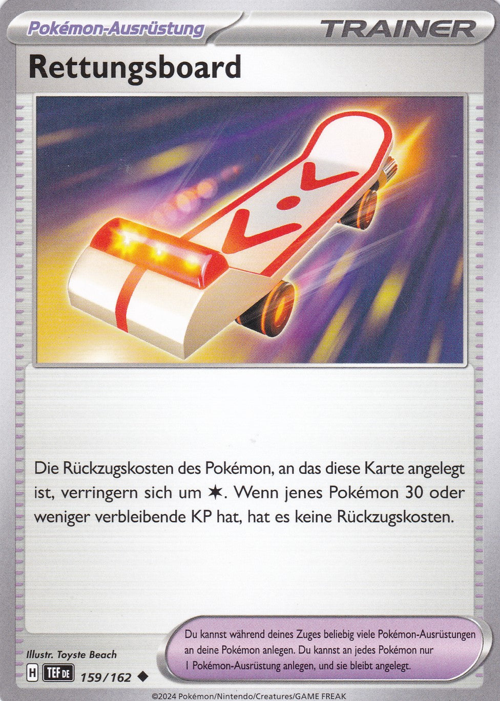 Rettungsboard - 159 / 218 - Uncommon - Gewalten der Zeit - Pokemon