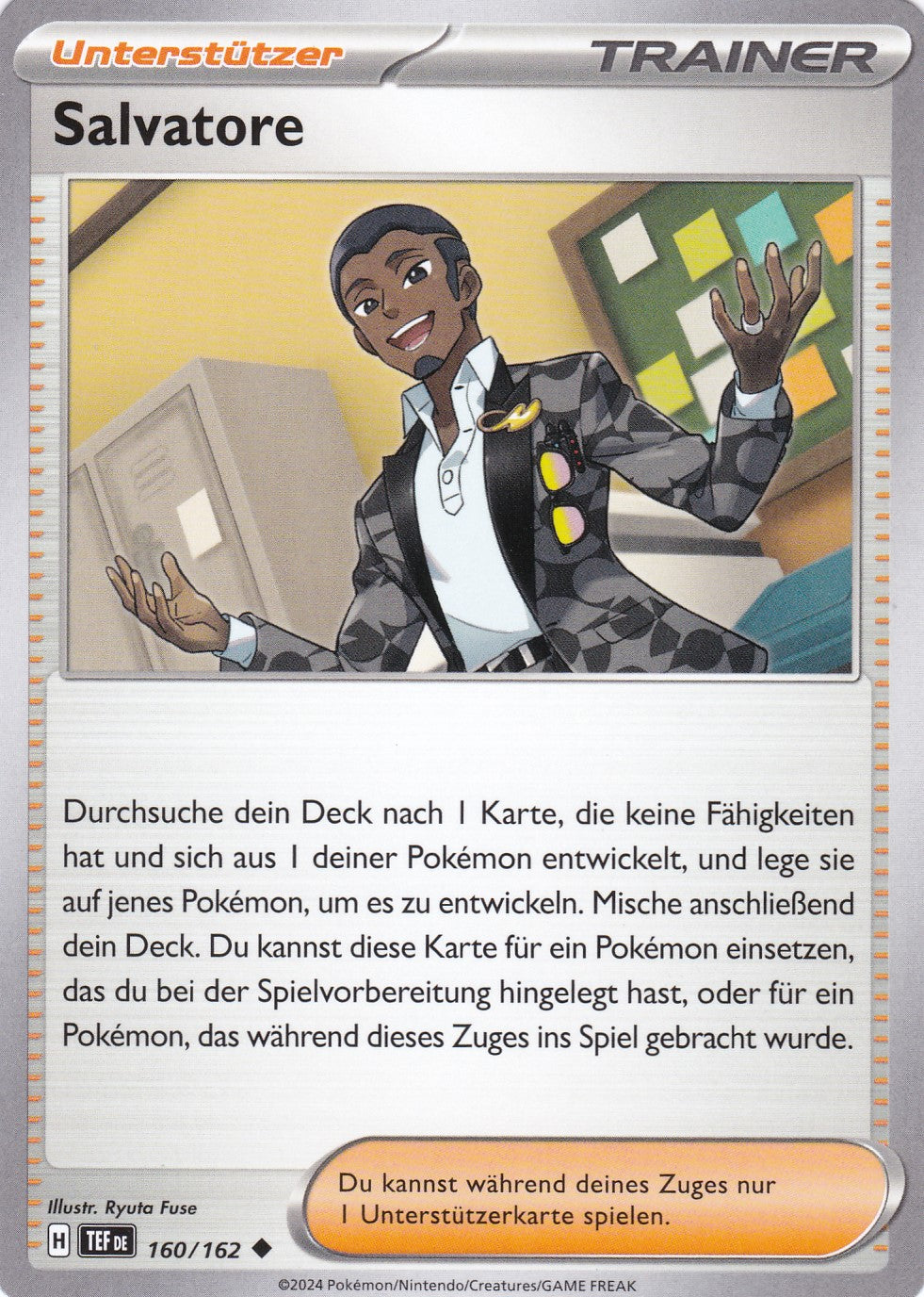 Salvatore - 160 / 218 - Uncommon - Gewalten der Zeit - Pokemon