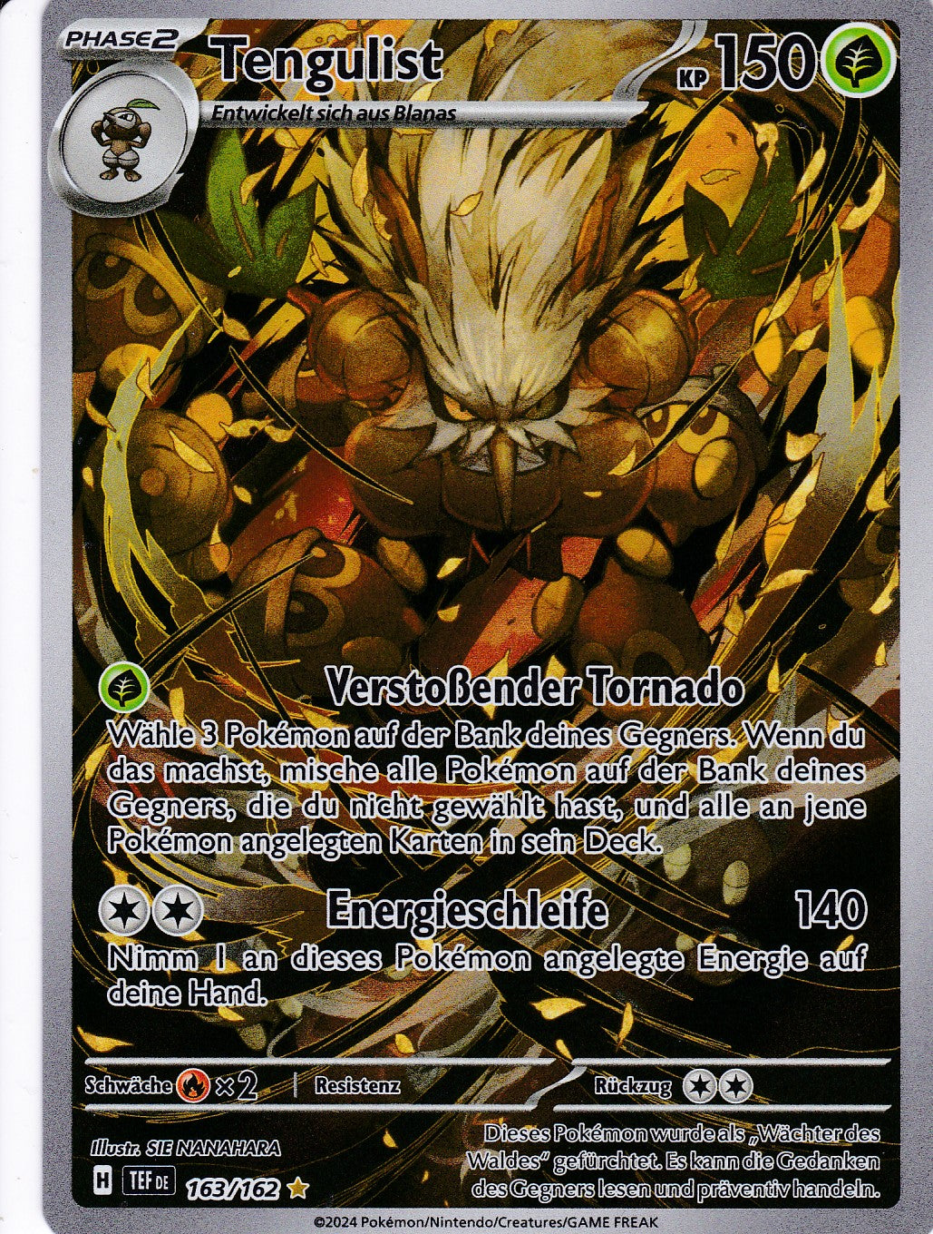 Tengulist - 163 / 218 - Illustration Rare - Gewalten der Zeit - Pokemon