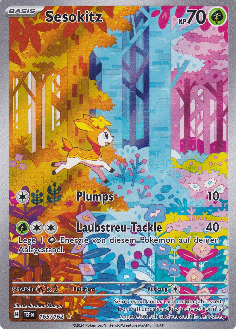 Sesokitz - 165 / 218 - Illustration Rare - Gewalten der Zeit - Pokemon