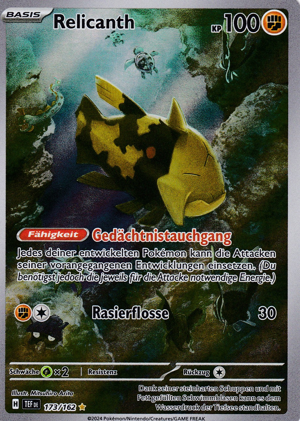 Relicanth - 173 / 218 - Illustration Rare - Gewalten der Zeit - Pokemon