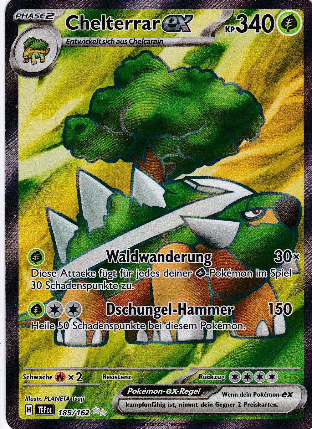 Chelterrar ex - 185 / 218 - Ultra Rare - Gewalten der Zeit - Pokemon