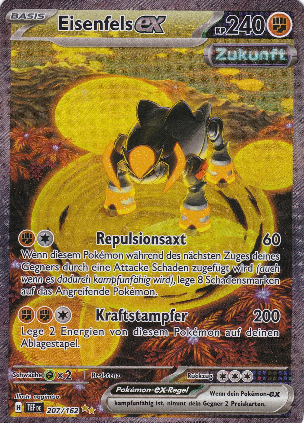Eisenfels ex - 207 / 218 - Special Illustration Rare - Gewalten der Zeit - Pokemon