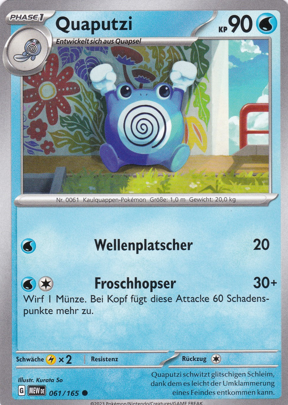 Quaputzi - 61 / 207 - Common - Karmesin & Purpur – 151 - Pokemon