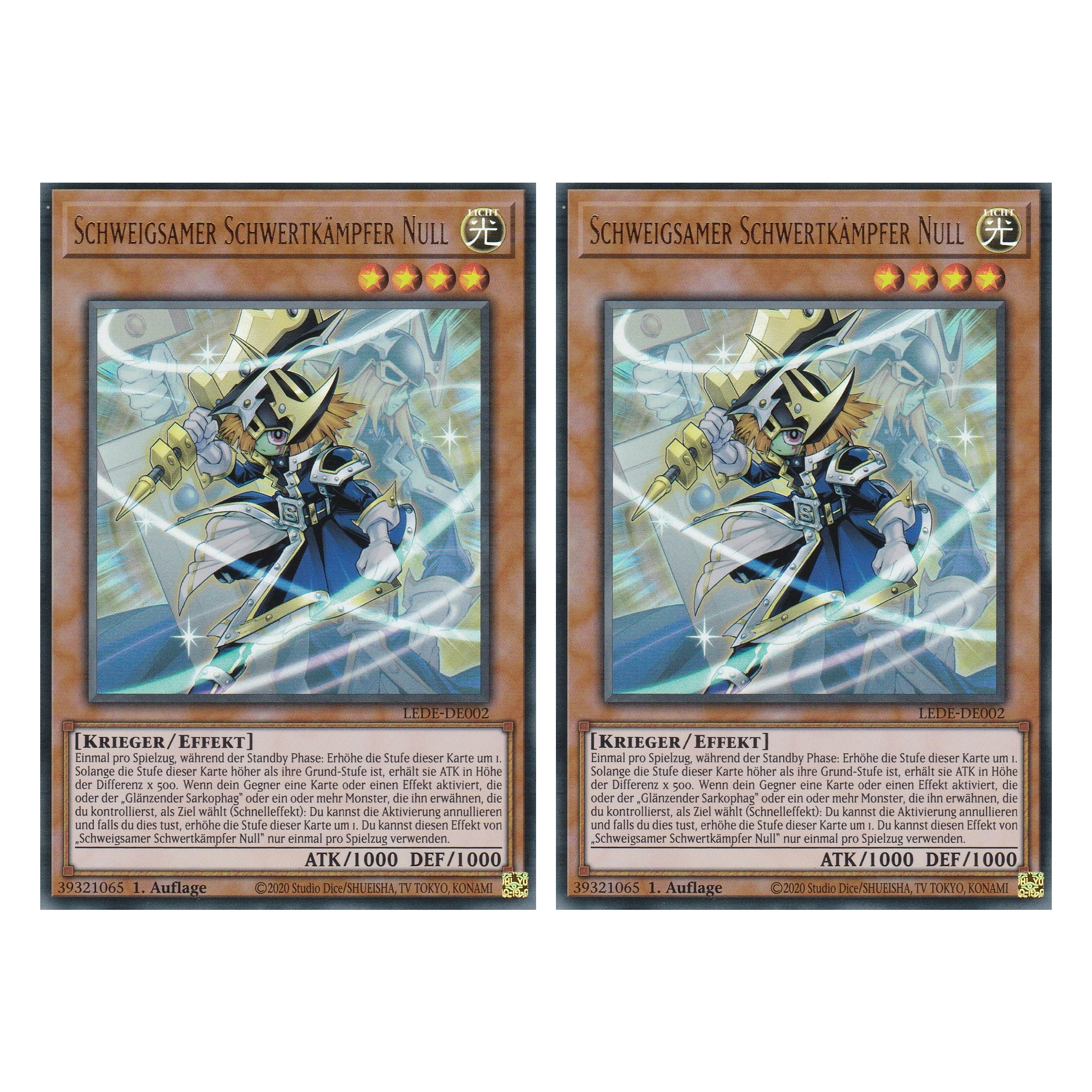 Schweigsamer Schwertkämpfer Null - LEDE-DE002 - Ultra Rare - Deutsch - 1. Auflage - Legacy of Destruction - Duo Set (2 Stück) - Yu-Gi-Oh!