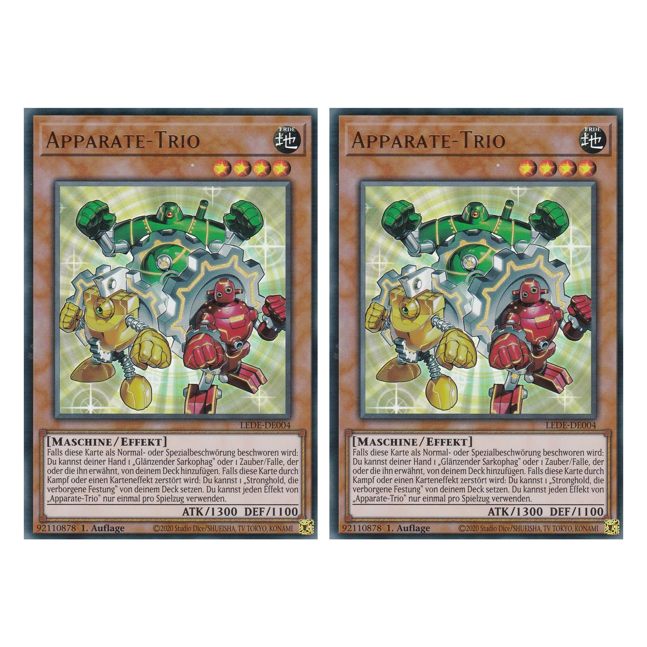 Apparate-Trio - LEDE-DE004 - Ultra Rare - Deutsch - 1. Auflage - Legacy of Destruction - Duo Set (2 Stück) - Yu-Gi-Oh!