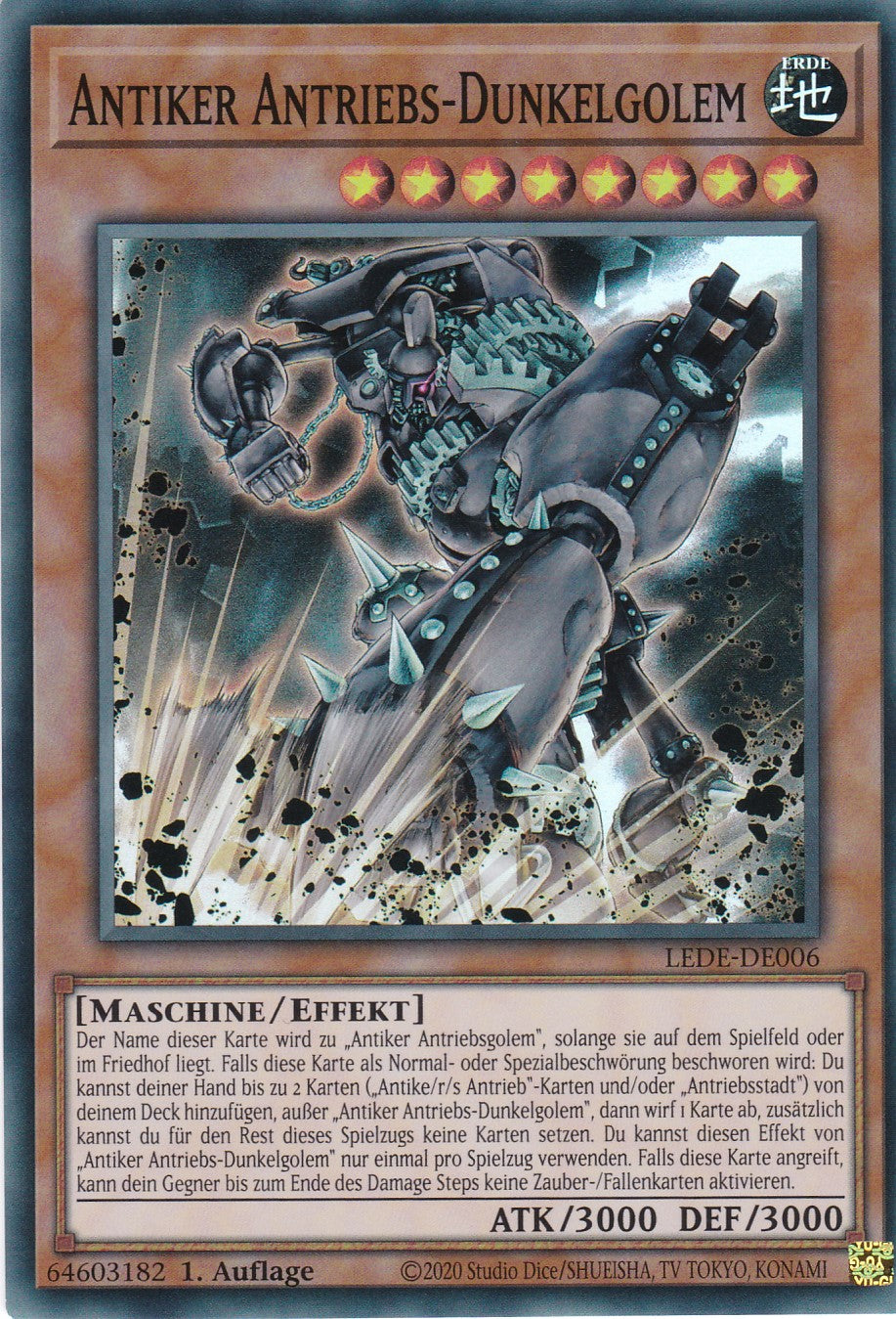 Antiker Antriebs-Duneklgolem - Super Rare - Deutsch - 1. Auflage - LEDE-DE006 - Legacy of Destruction