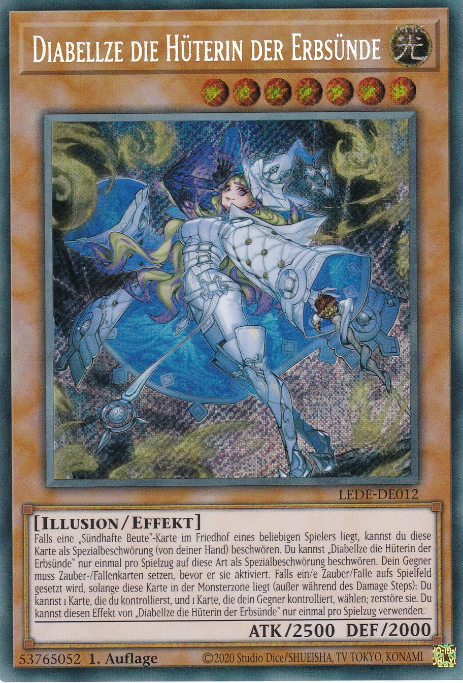 Diabellze die Hüterin der Erbsünde - Secret Rare - Deutsch - 1. Auflage - LEDE-DE012 - Legacy of Destruction