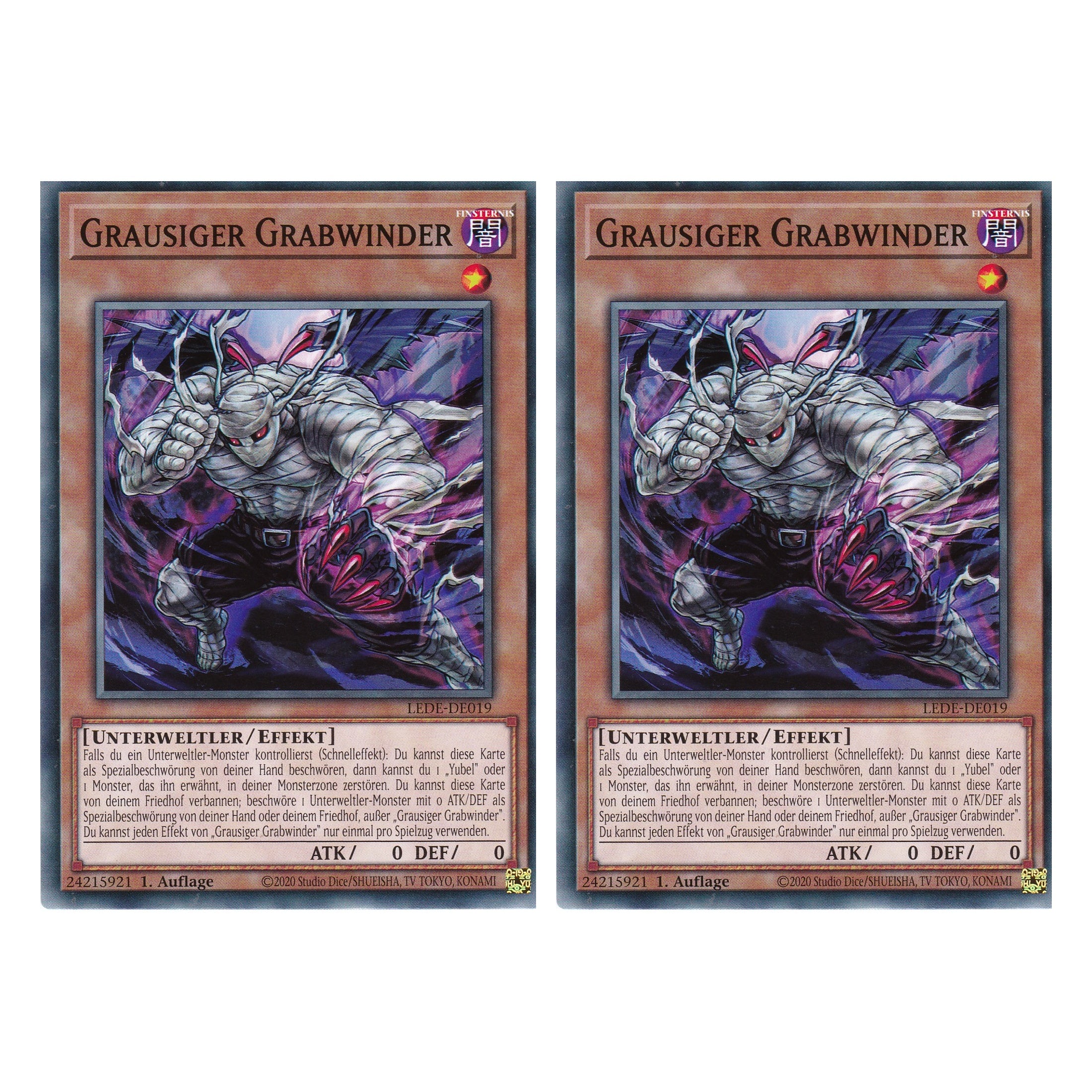 Grausiger Grabwinder - LEDE-DE019 - Common - Deutsch - 1. Auflage - Legacy of Destruction - Duo Set (2 Stück) - Yu-Gi-Oh!