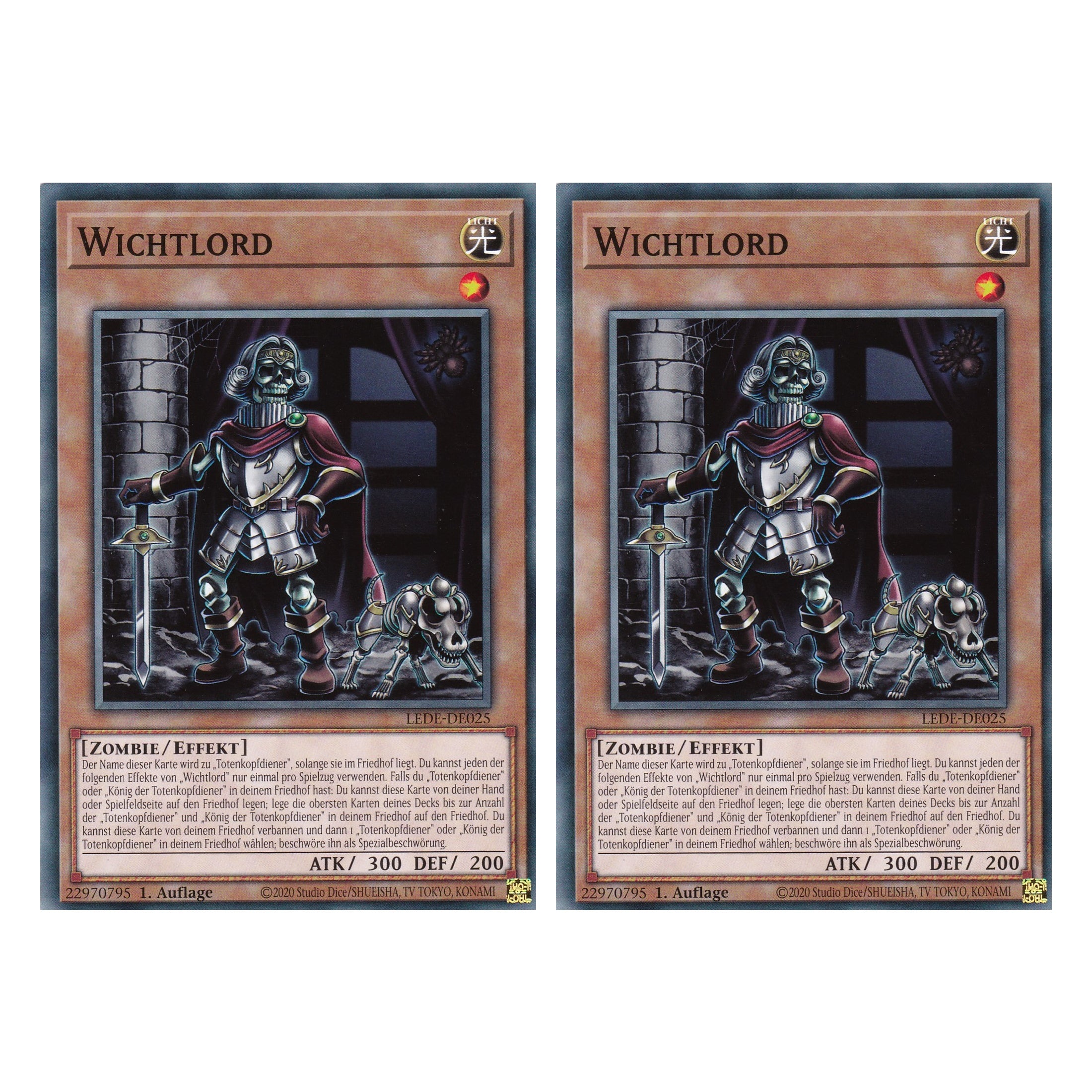 Wichtlord - LEDE-DE025 - Common - Deutsch - 1. Auflage - Legacy of Destruction - Duo Set (2 Stück) - Yu-Gi-Oh!