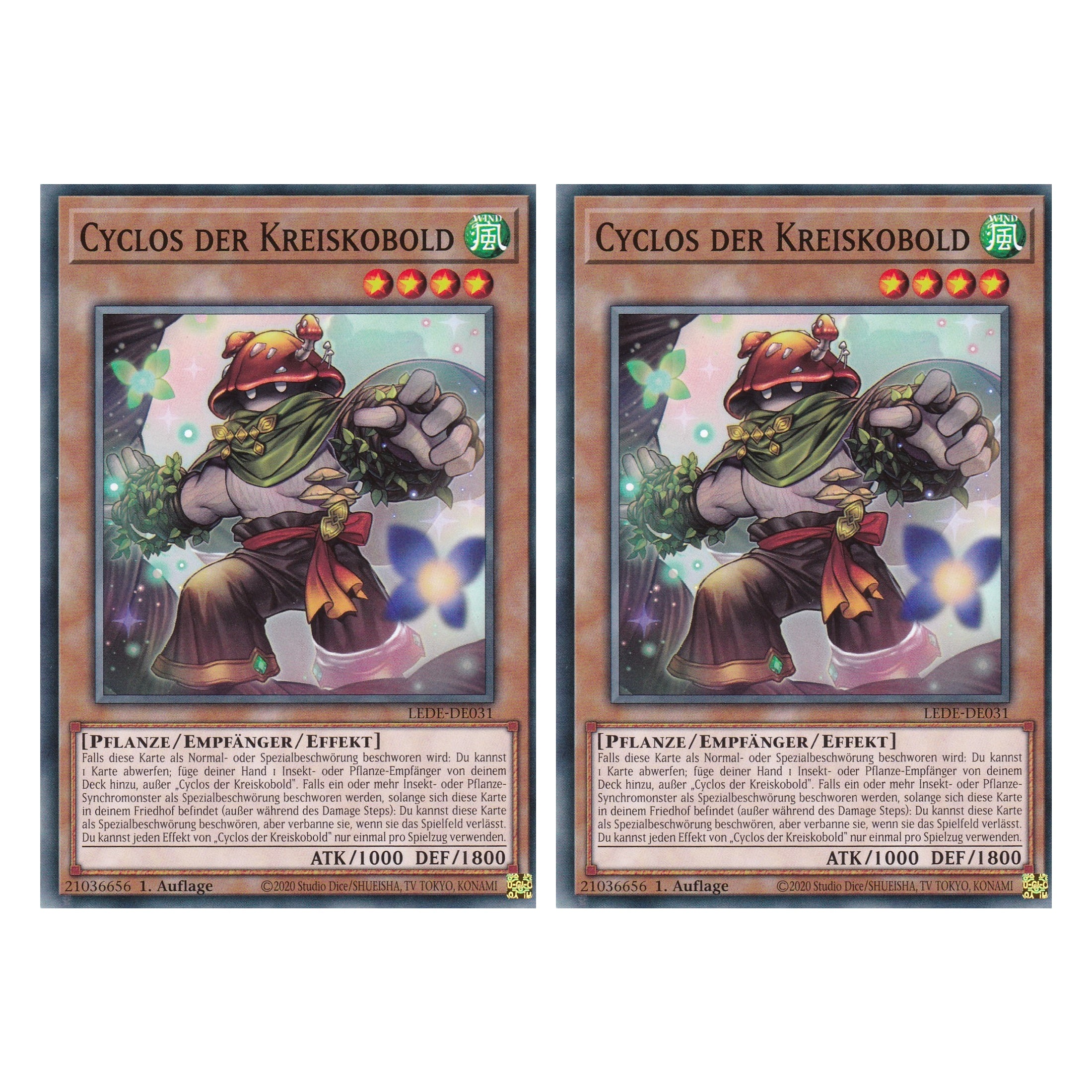 Cyclos der Kreiskobold - LEDE-DE032 - Super Rare - Deutsch - 1. Auflage - Legacy of Destruction - Duo Set (2 Stück) - Yu-Gi-Oh!