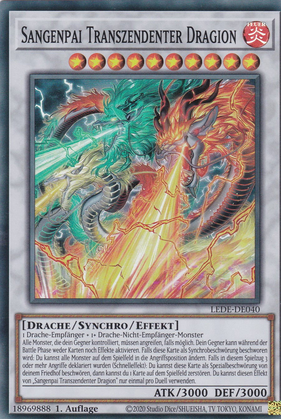 Sangenpai Transzendenter Dragion - Super Rare - Deutsch - 1. Auflage - LEDE-DE040 - Legacy of Destruction