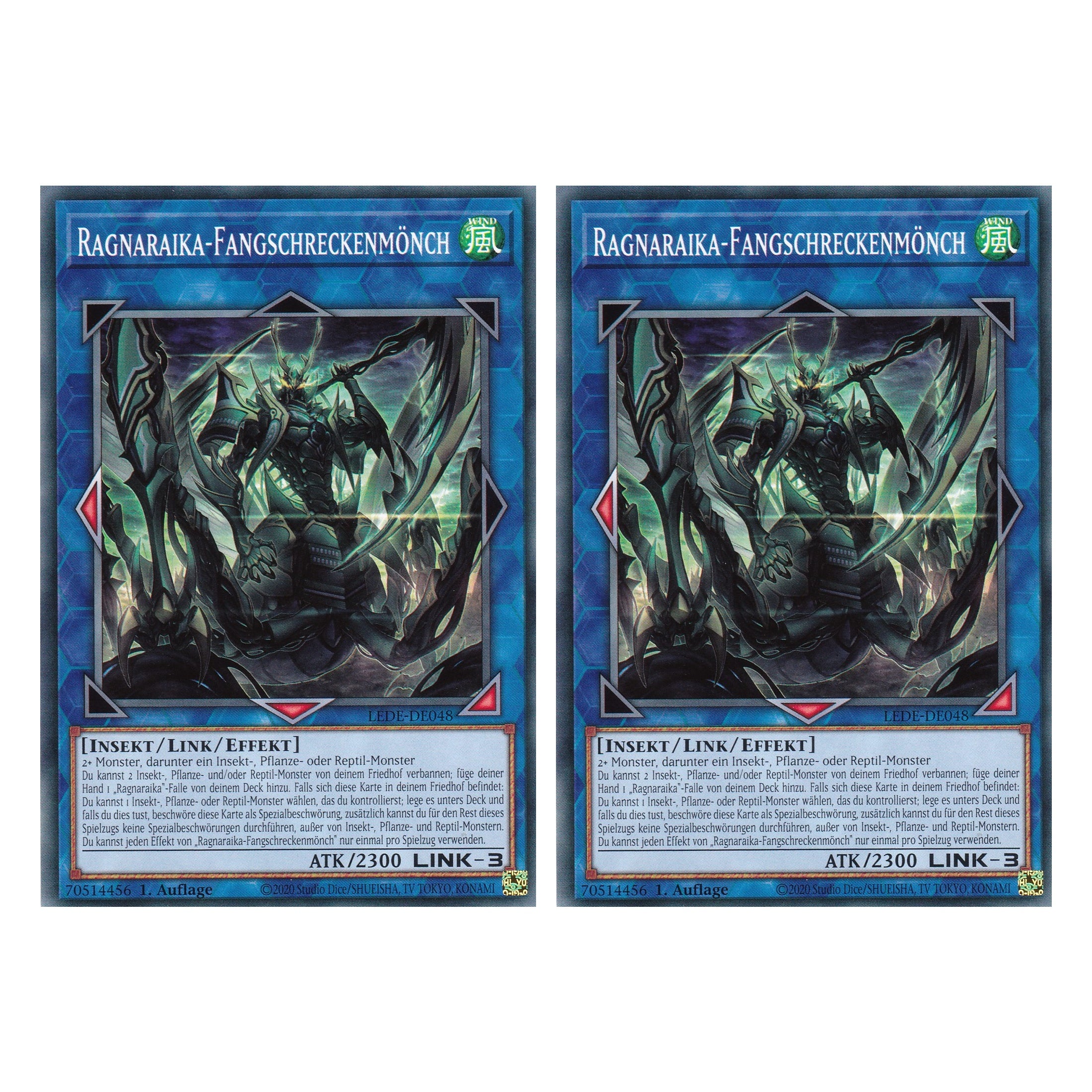 Ragnaraika-Fangschreckenmönch - LEDE-DE048 - Common - Deutsch - 1. Auflage - Legacy of Destruction - Duo Set (2 Stück) - Yu-Gi-Oh!