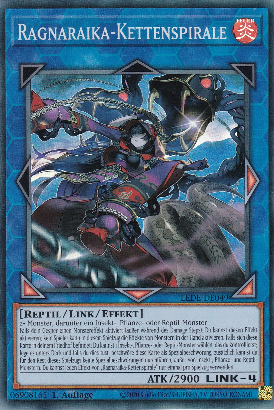 Ragnaraika-Kettenspirale - Super Rare - Deutsch - 1. Auflage - LEDE-DE049 - Legacy of Destruction