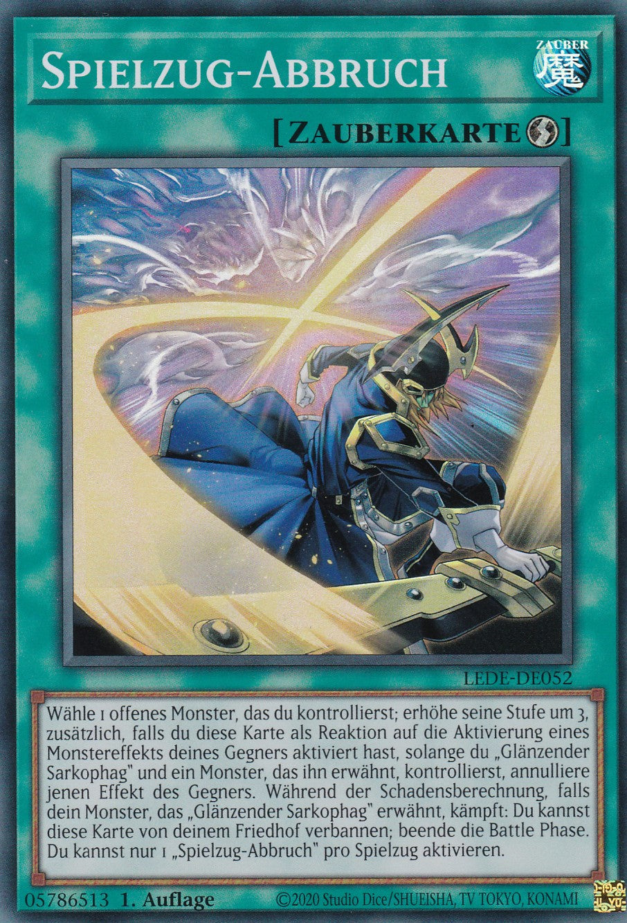 Spielzug-Abbruch - Super Rare - Deutsch - 1. Auflage - LEDE-DE052 - Legacy of Destruction