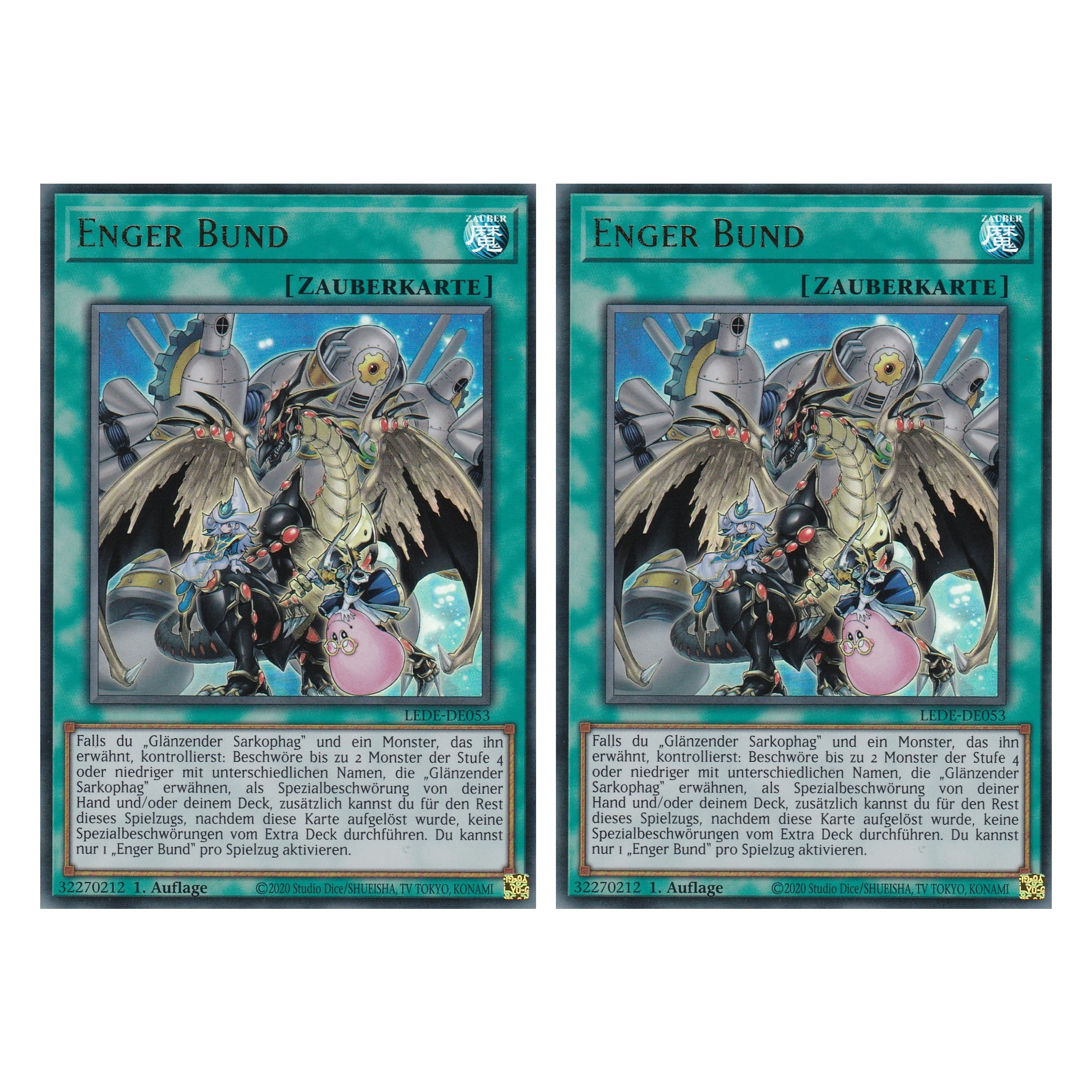 Enger Bund - LEDE-DE053 - Ultra Rare - Deutsch - 1. Auflage - Legacy of Destruction - Duo Set (2 Stück) - Yu-Gi-Oh!