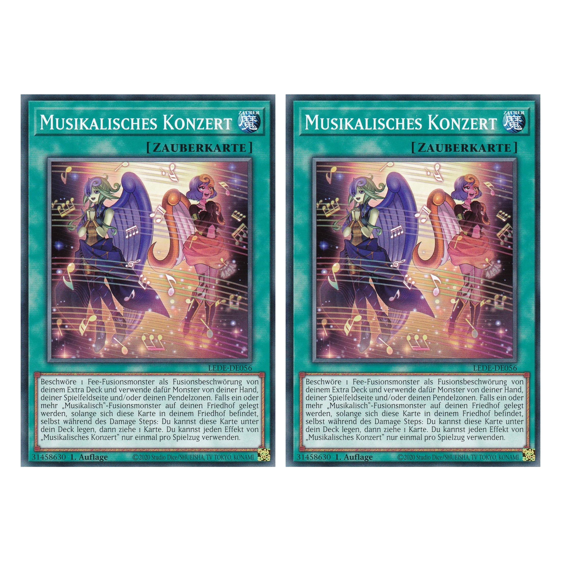 Musikalisches Konzert - LEDE-DE056 - Common - Deutsch - 1. Auflage - Legacy of Destruction - Duo Set (2 Stück) - Yu-Gi-Oh!