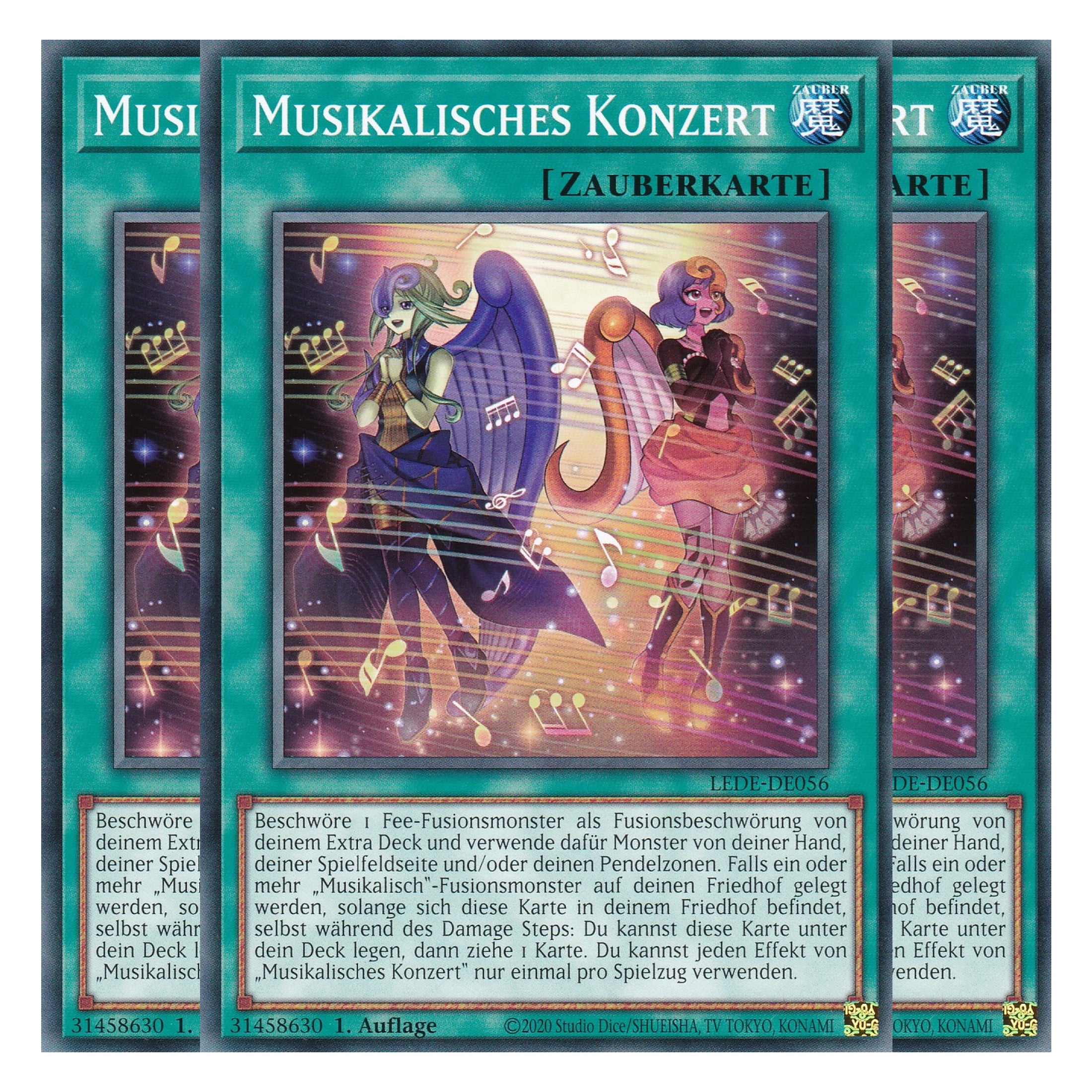 Musikalisches Konzert - LEDE-DE056 - Common - Deutsch - 1. Auflage - Legacy of Destruction - Playset (3 Kopien) - Yu-Gi-Oh!