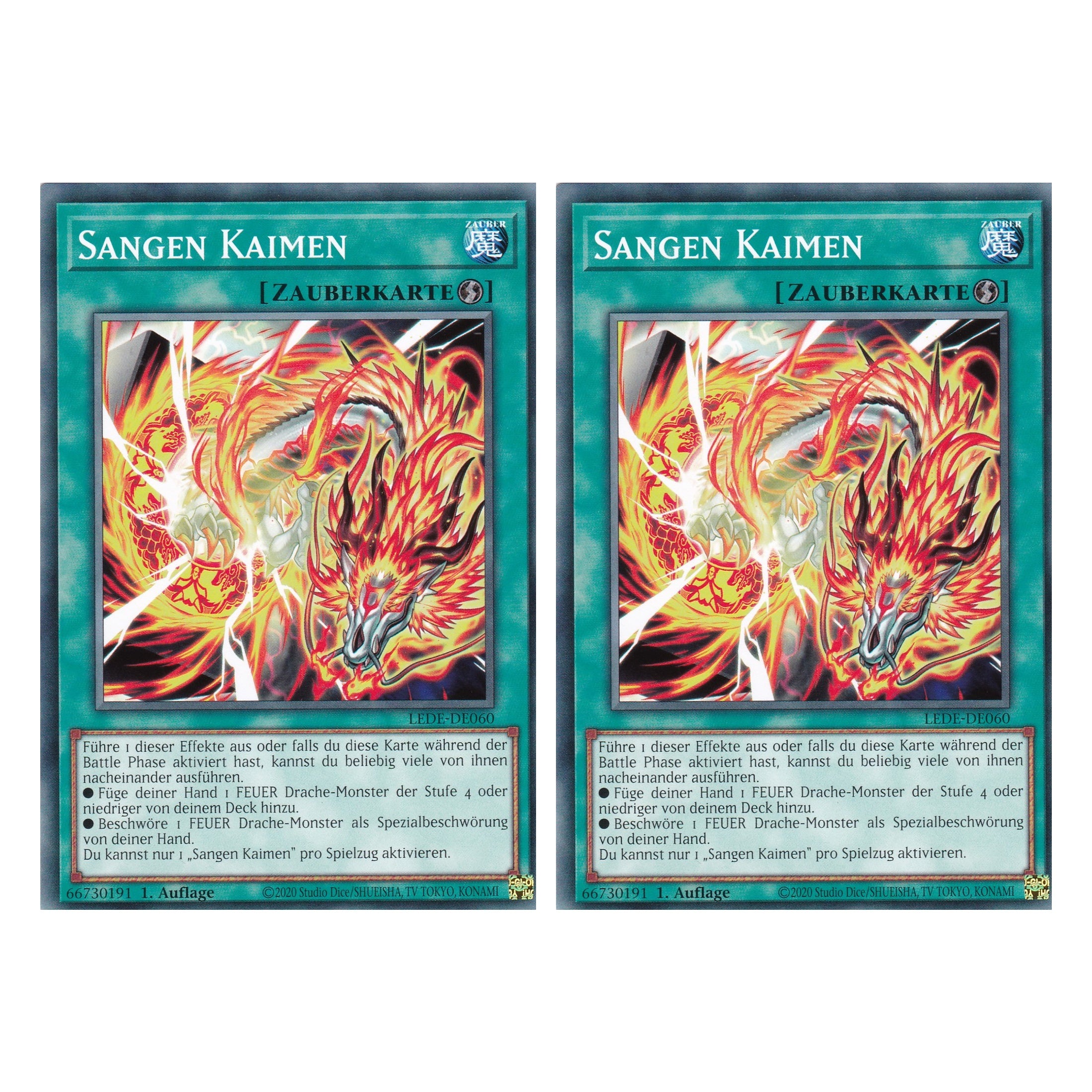 Sangen Kaimen - LEDE-DE060 - Common - Deutsch - 1. Auflage - Legacy of Destruction - Duo Set (2 Stück) - Yu-Gi-Oh!