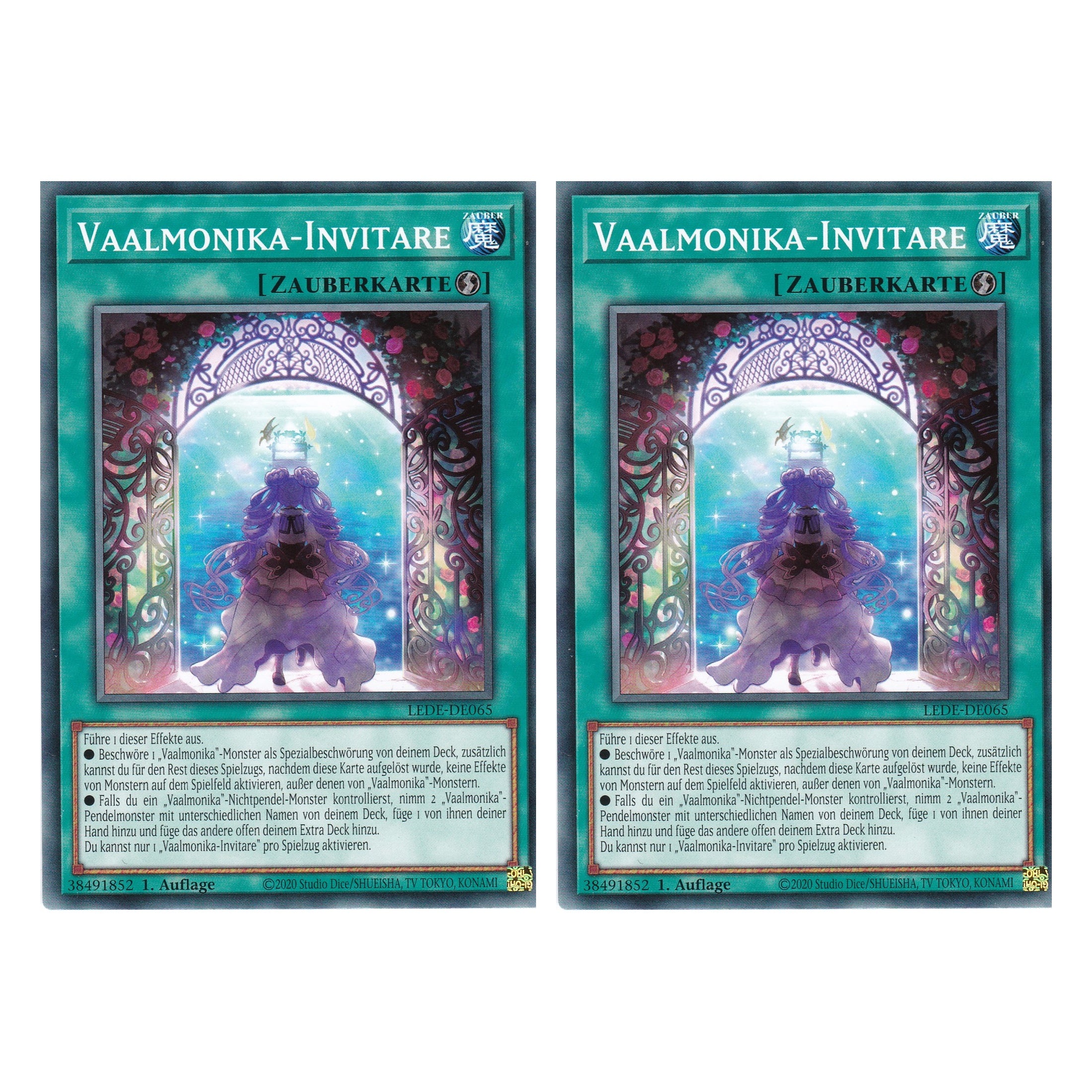 Vaalmonika-Invitare - LEDE-DE065 - Common - Deutsch - 1. Auflage - Legacy of Destruction - Duo Set (2 Stück) - Yu-Gi-Oh!