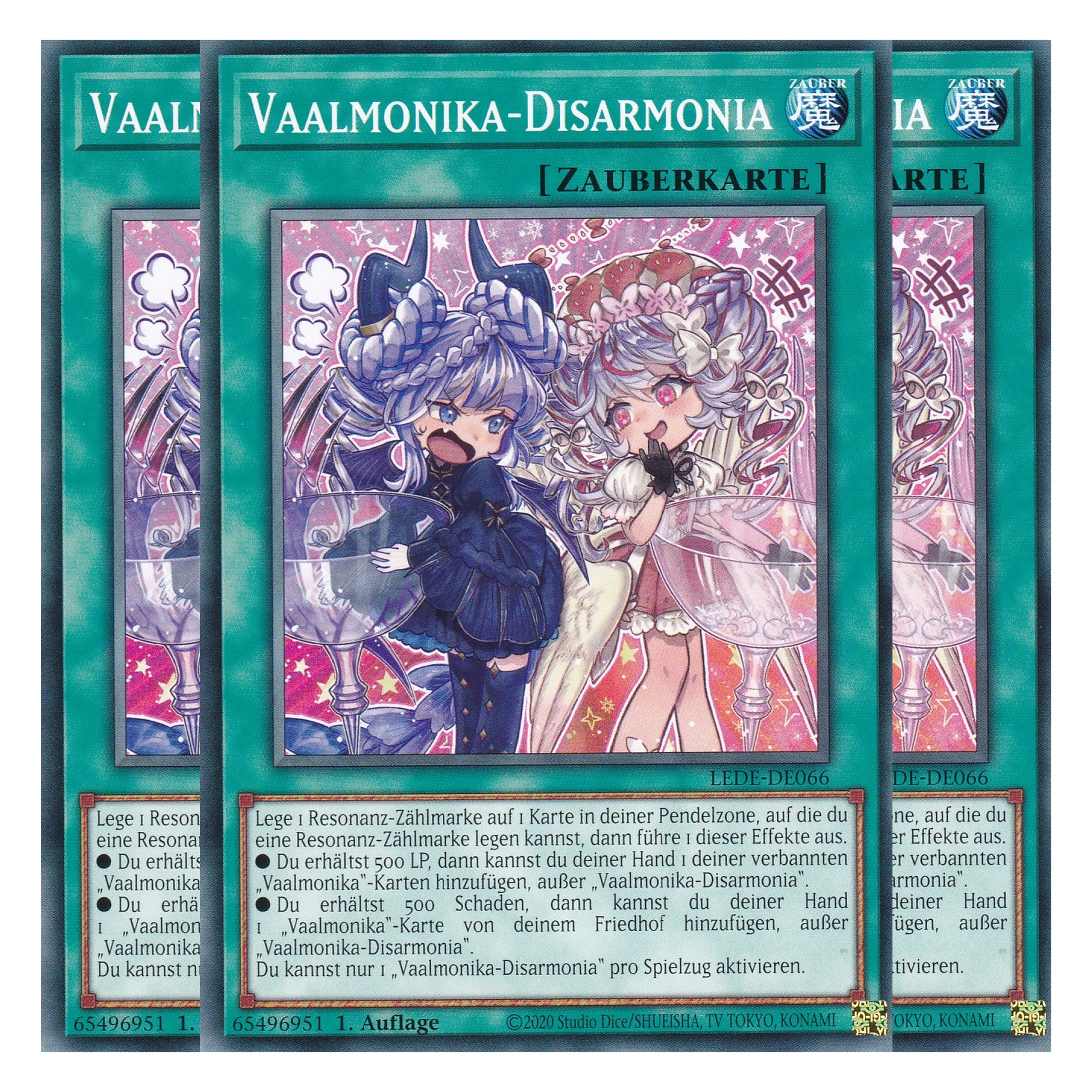 Vaalmonika-Disarmonia - LEDE-DE066 - Common - Deutsch - 1. Auflage - Legacy of Destruction - Playset (3 Kopien) - Yu-Gi-Oh!