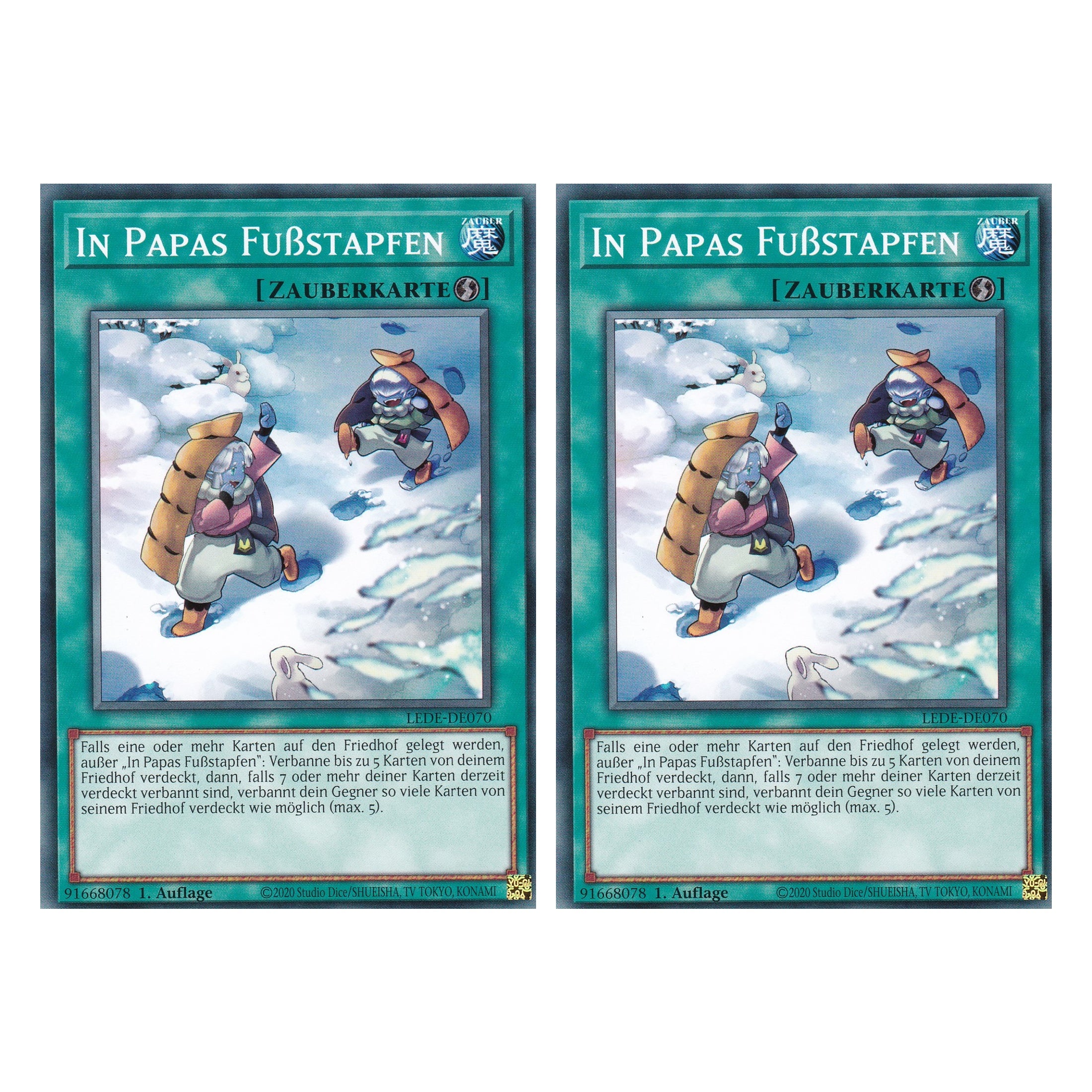 In Papas Fußstapfen - LEDE-DE070 - Common - Deutsch - 1. Auflage - Legacy of Destruction - Duo Set (2 Stück) - Yu-Gi-Oh!