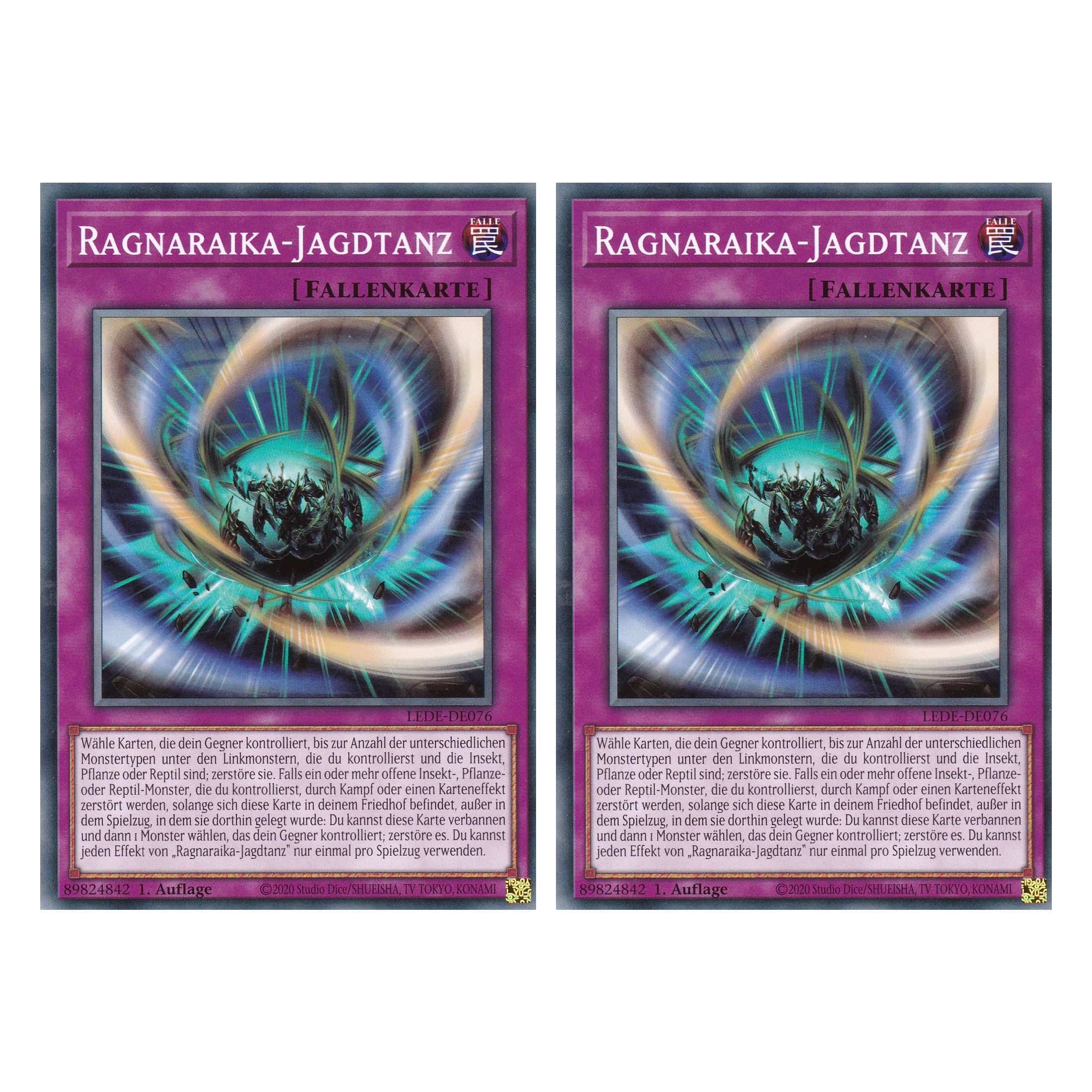 Ragnaraika-Jagftanz - LEDE-DE076 - Common - Deutsch - 1. Auflage - Legacy of Destruction - Duo Set (2 Stück) - Yu-Gi-Oh!