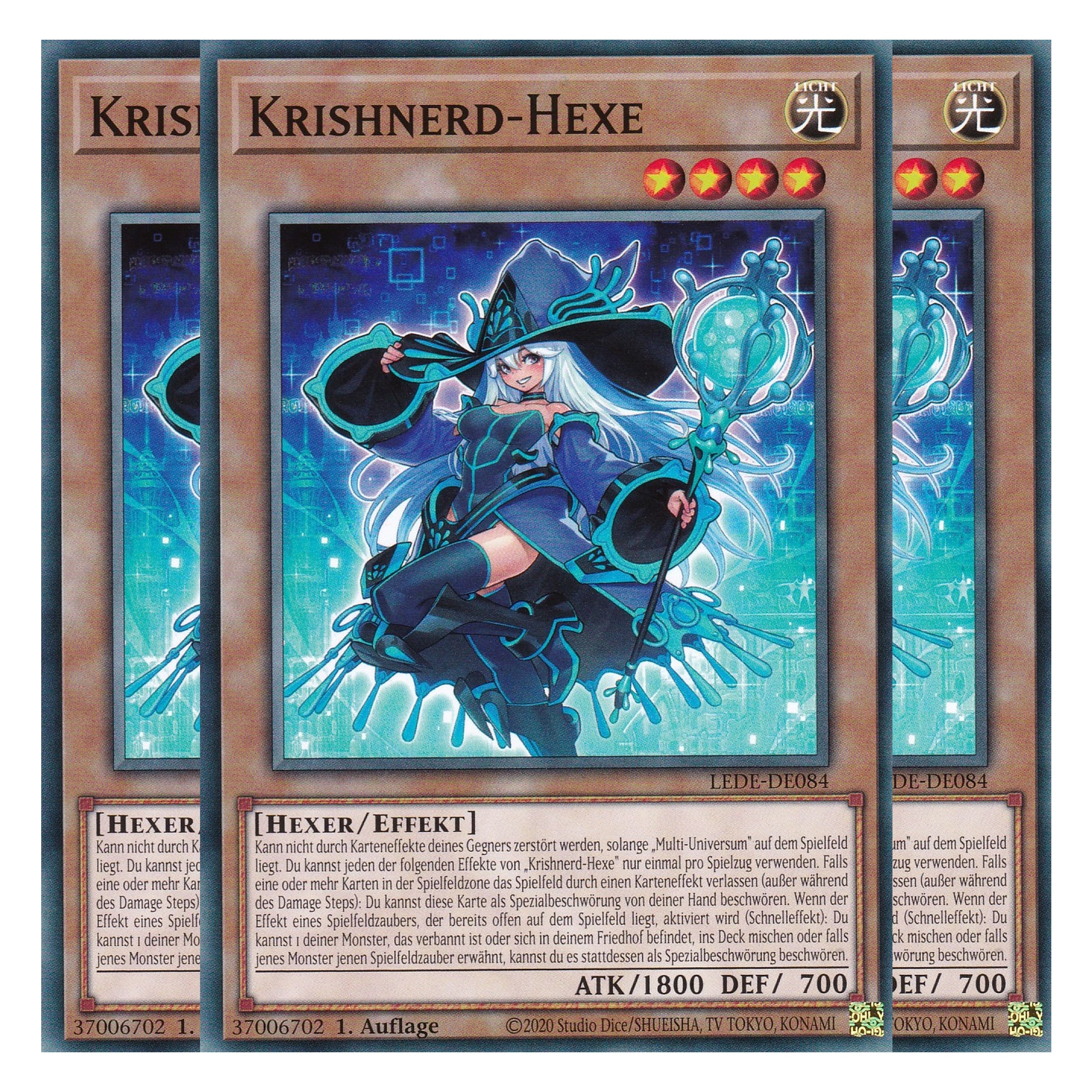 Krishnerd-Hexe - LEDE-DE084 - Common - Deutsch - 1. Auflage - Legacy of Destruction - Playset (3 Kopien) - Yu-Gi-Oh!
