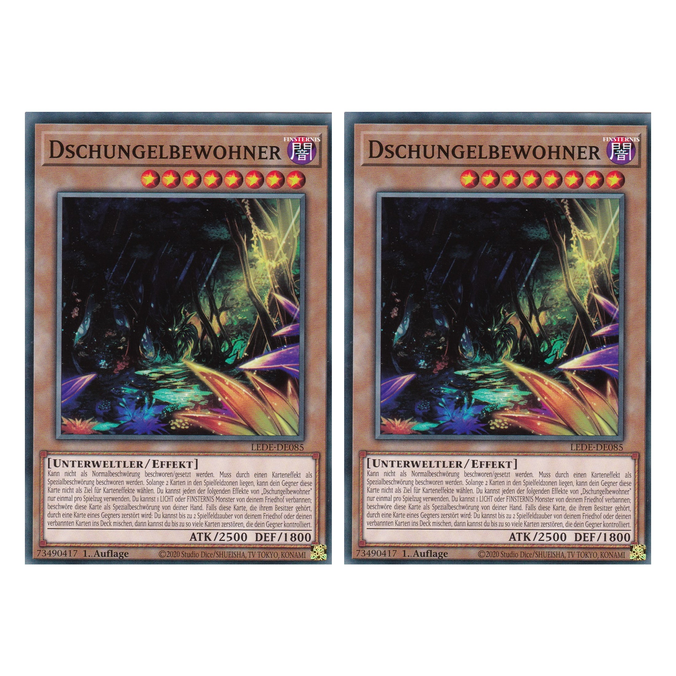 Dschungelbewohner - LEDE-DE085 - Common - Deutsch - 1. Auflage - Legacy of Destruction - Duo Set (2 Stück) - Yu-Gi-Oh!