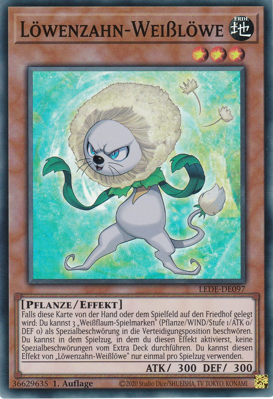 Löwenzahn-Weißlöwe - Super Rare - Deutsch - 1. Auflage - LEDE-DE097 - Legacy of Destruction