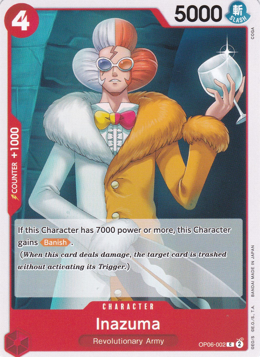 Inazuma (OP06-002) - Common - Wings of the Captain