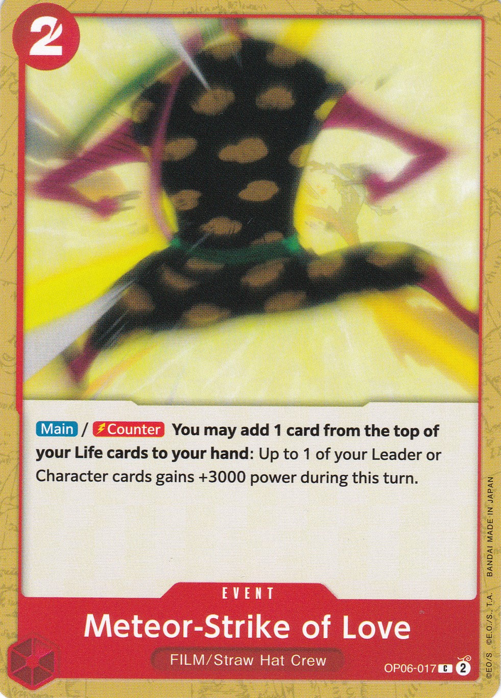 Meteor-Strike of Love (OP06-017) - Common - Wings of the Captain