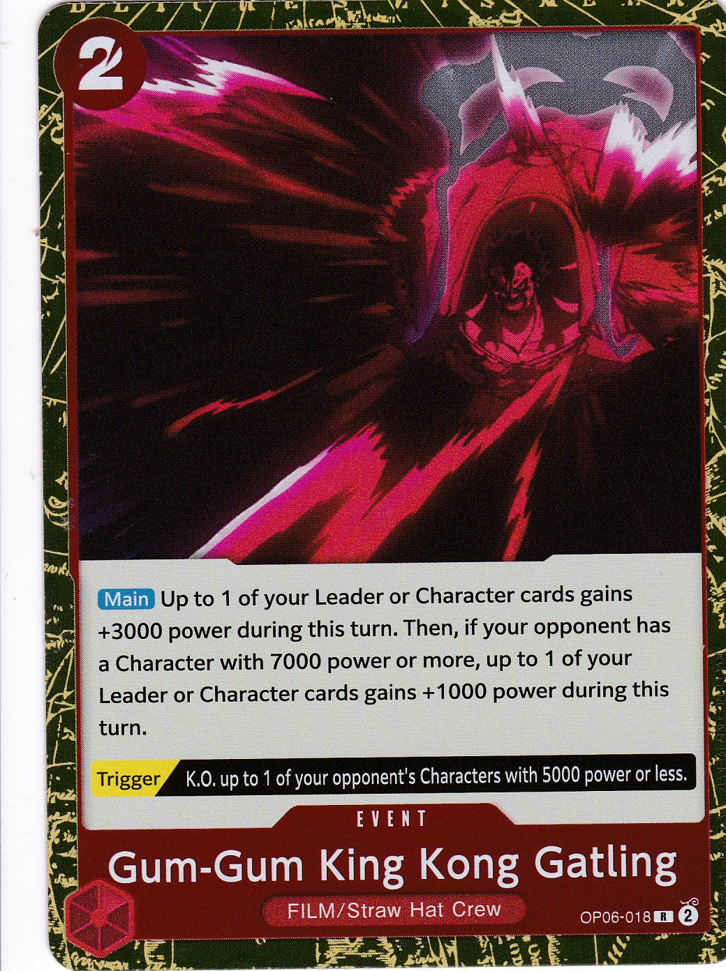 Gum-Gum King Kong Gatling (OP06-018) - Rare - Wings of the Captain