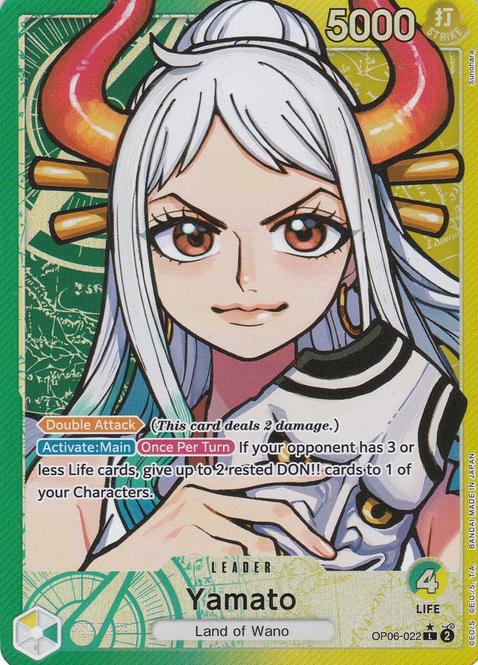 Yamato (OP06-022) (V.2) - Alternatives Artwork - Leader - Wings of the Captain