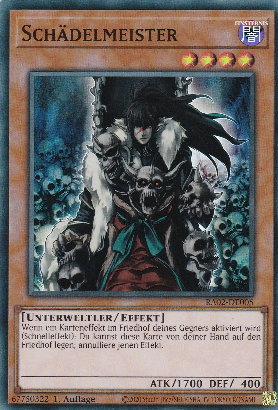 Schädelmeister - RA02-DE005 - Super Rare - 1. Auflage - Deutsch - 25th Anniversary Rarity Collection II