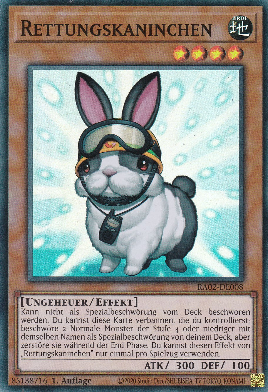 Rettungskaninchen - RA02-DE008 - Super Rare - 1. Auflage - Deutsch - 25th Anniversary Rarity Collection II