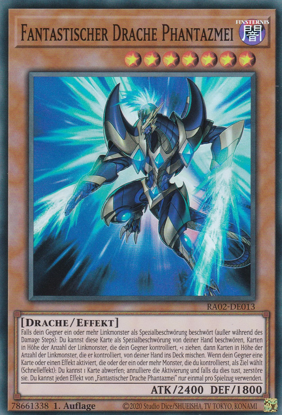 Fantastischer Drache Phantazmei - RA02-DE013 - Super Rare - 1. Auflage - Deutsch - 25th Anniversary Rarity Collection II
